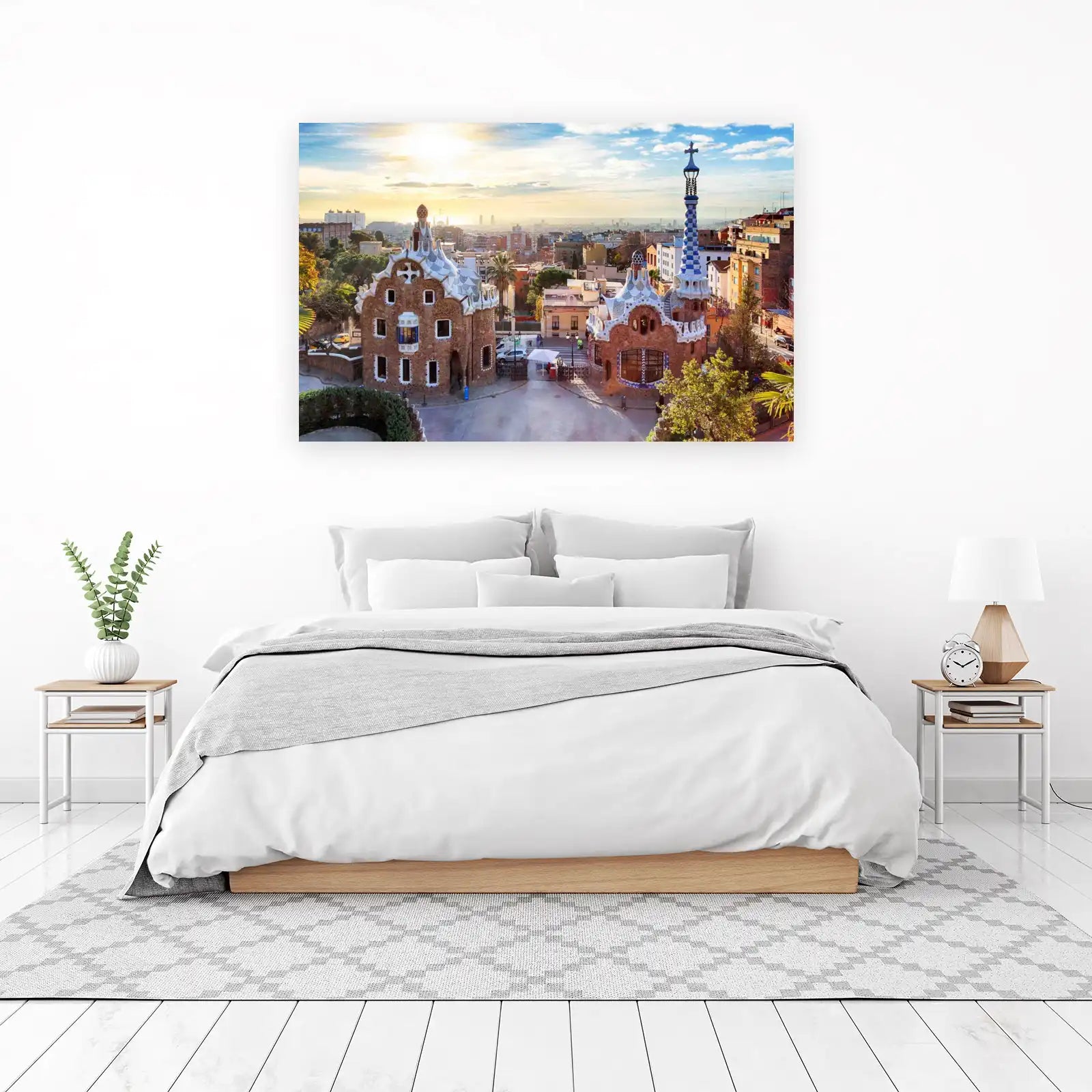 Gaudí's Barcelona Park: Whimsical Architecture Wall Art