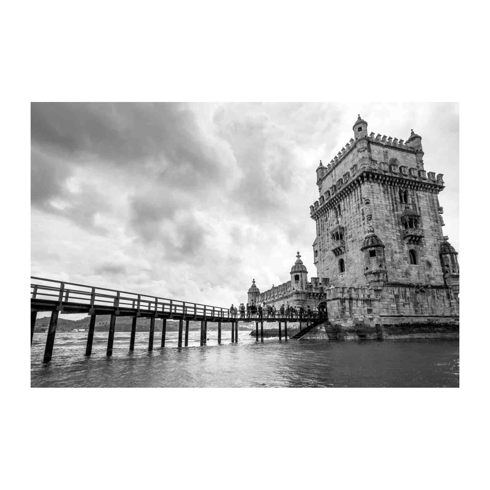 Lisbon Belem Tower Dramatic Skyscape Wall Art
