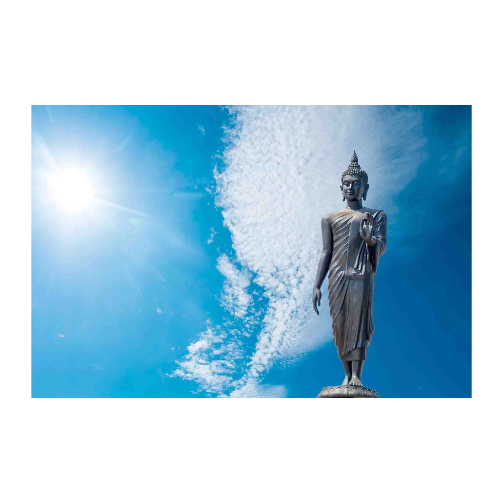 Serene Buddha Sky Wall Art - Spiritual Home Decor