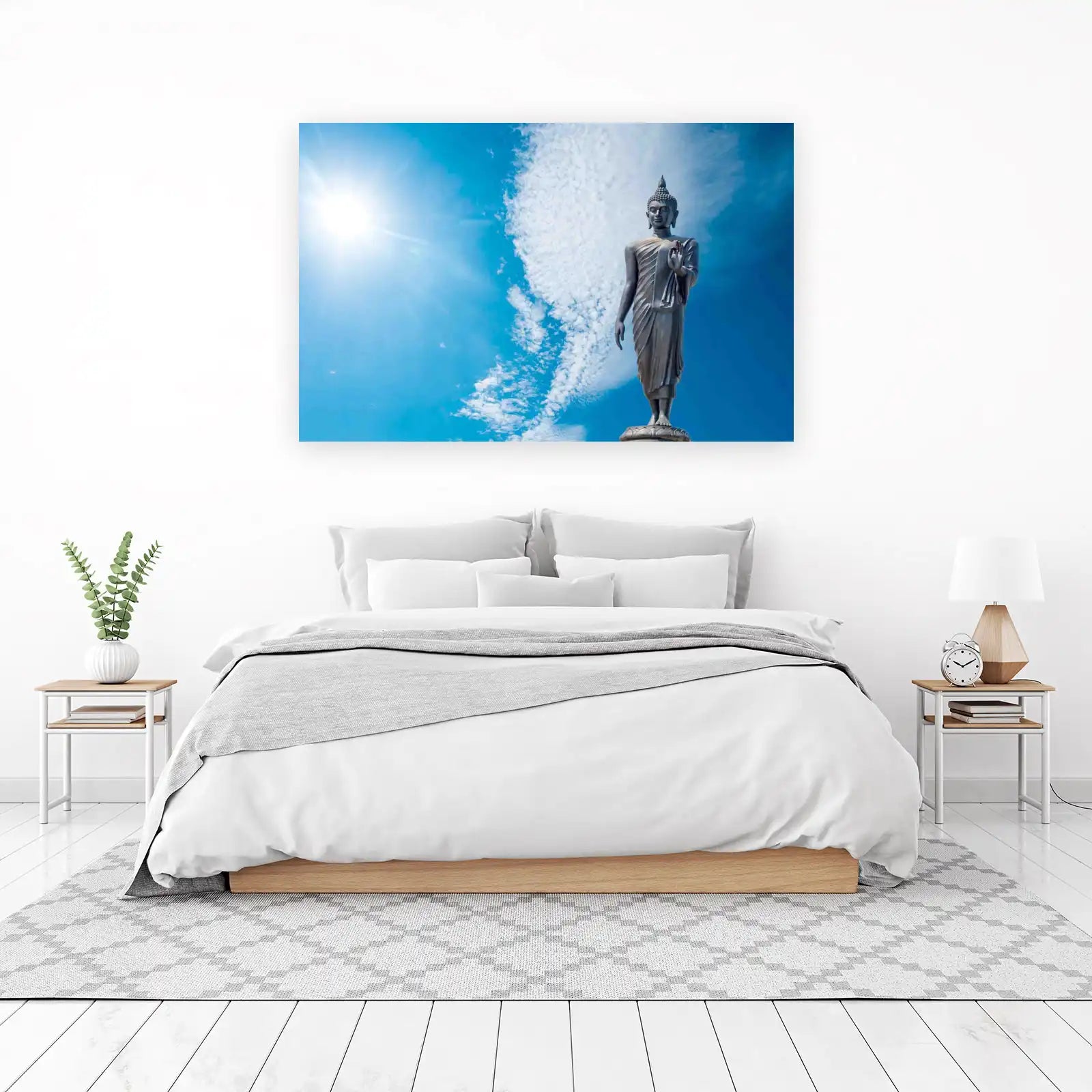 Serene Buddha Sky Wall Art - Spiritual Home Decor