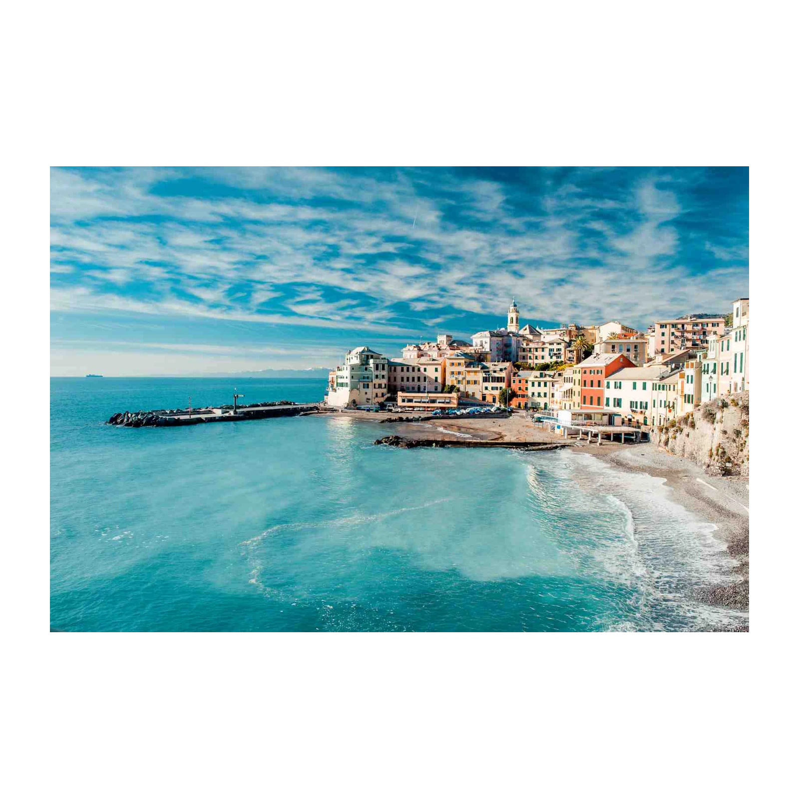 Coastal Italian Village Beach Wall Art