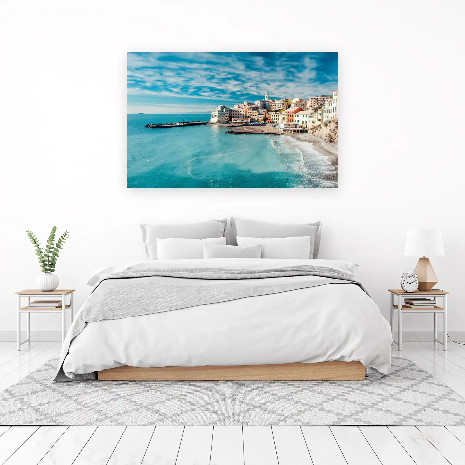 Coastal Italian Village Beach Wall Art