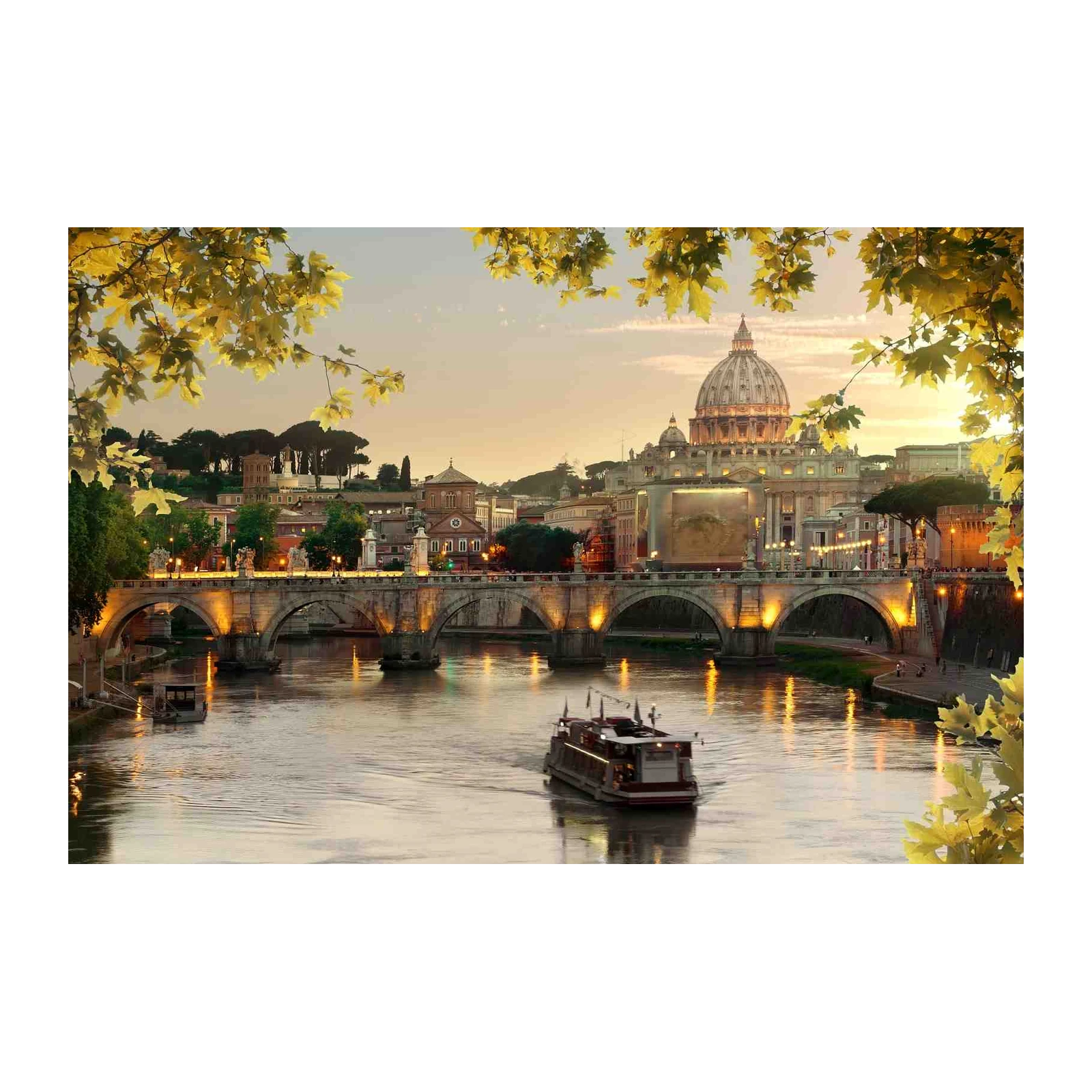 Romantic Rome St. Peter's Basilica Tiber River Wall Art