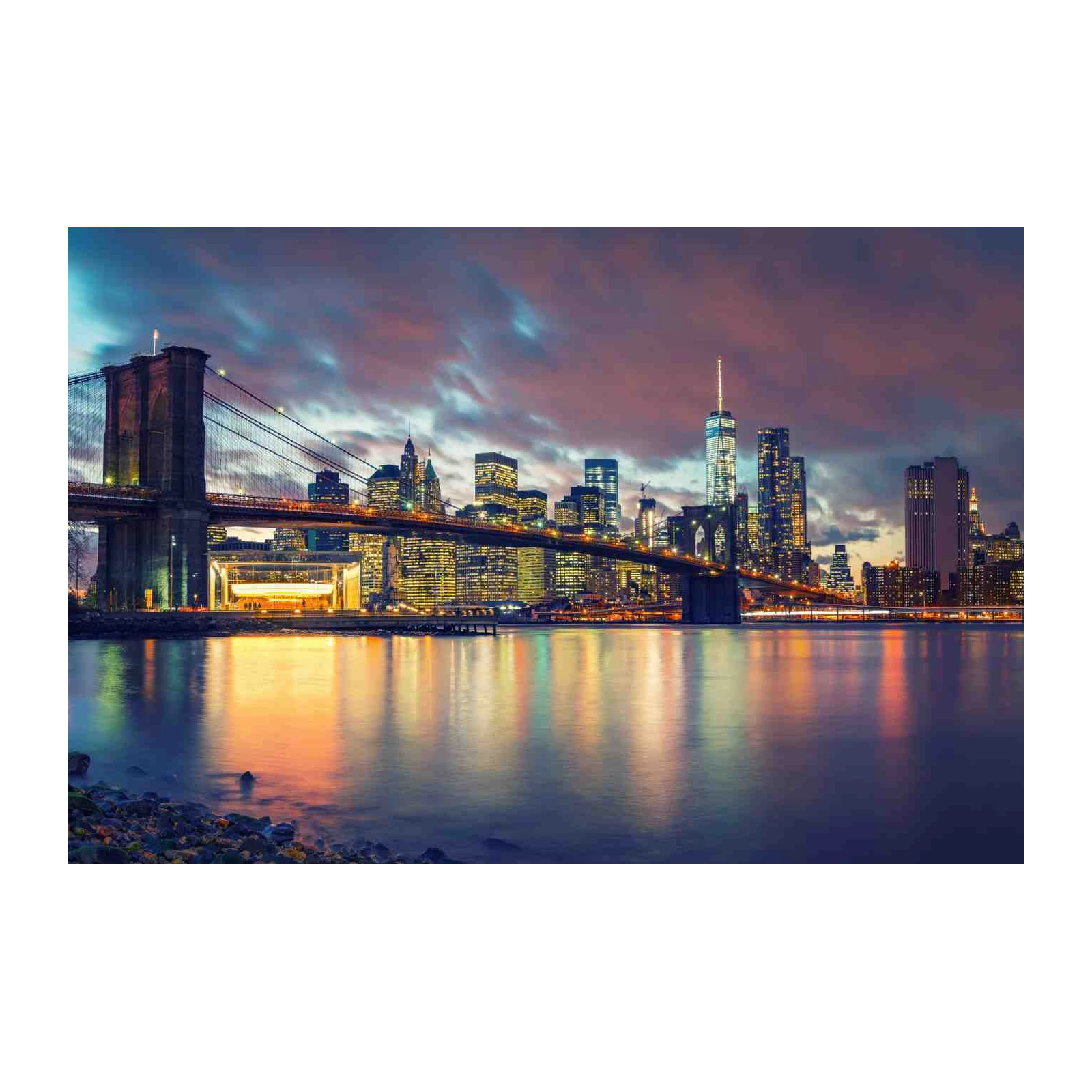 New York City Skyline Brooklyn Bridge Wall Art