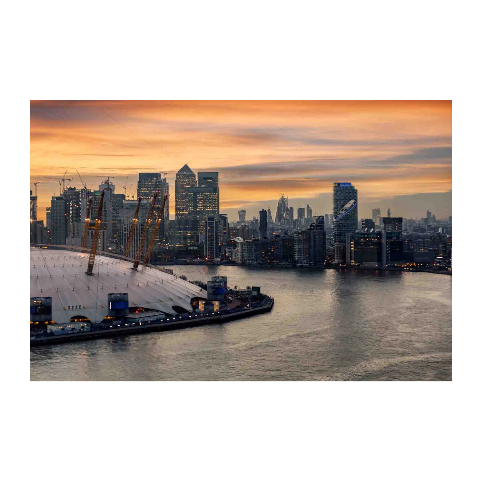 London Skyline Dusk Cityscape Wall Art