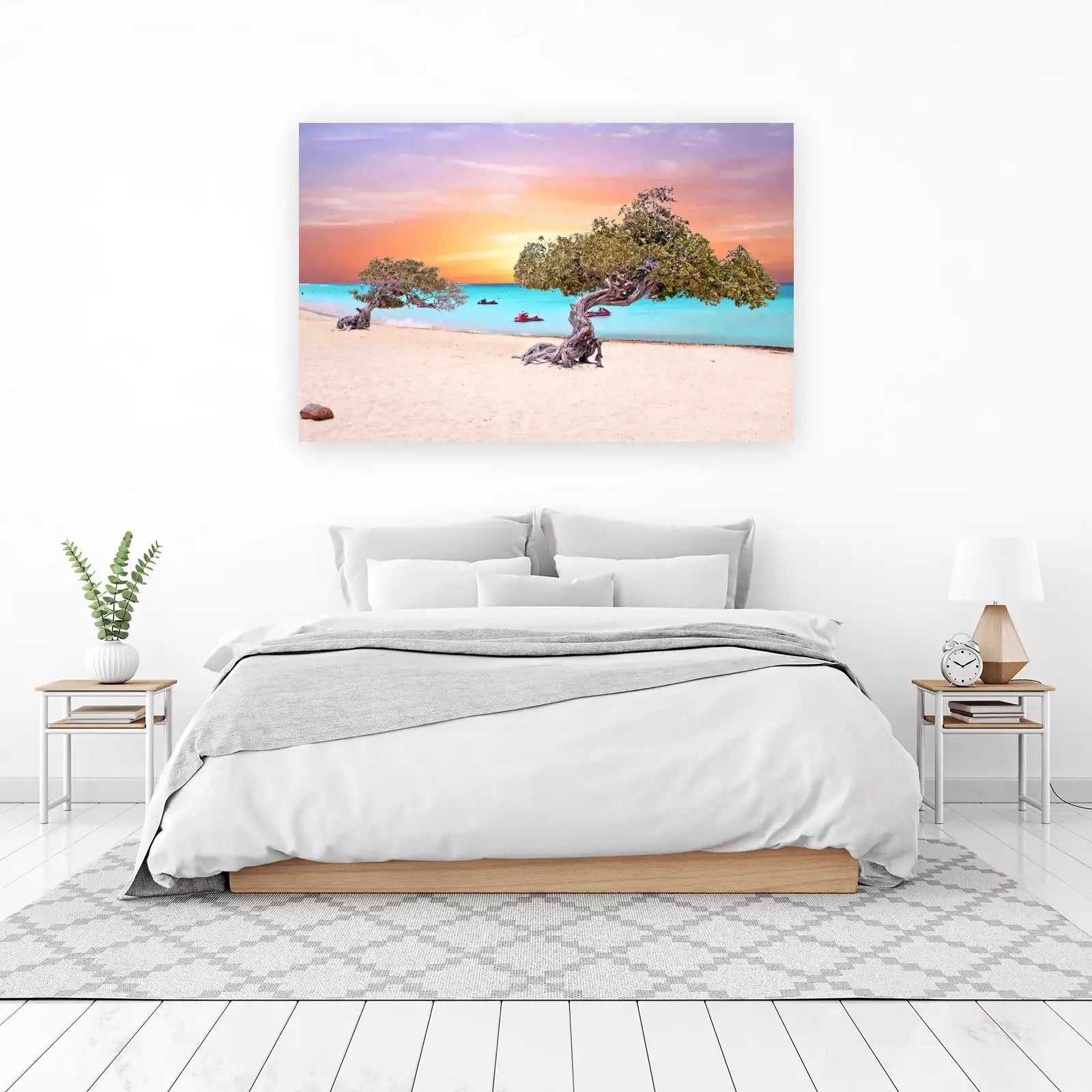 Aruba Divi Tree Sunset Beach Wall Art