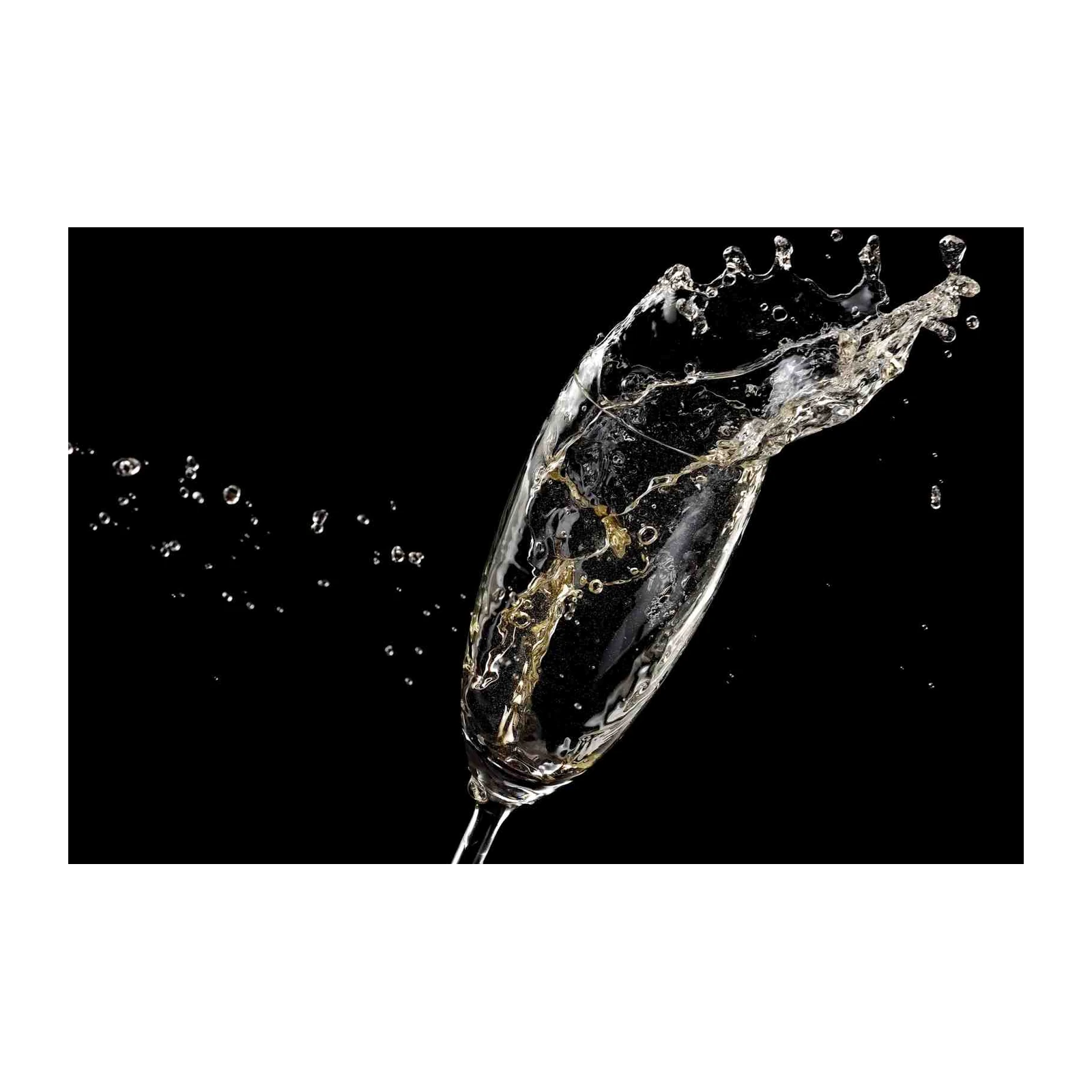 Champagne Splash Dynamic Art Wall Art