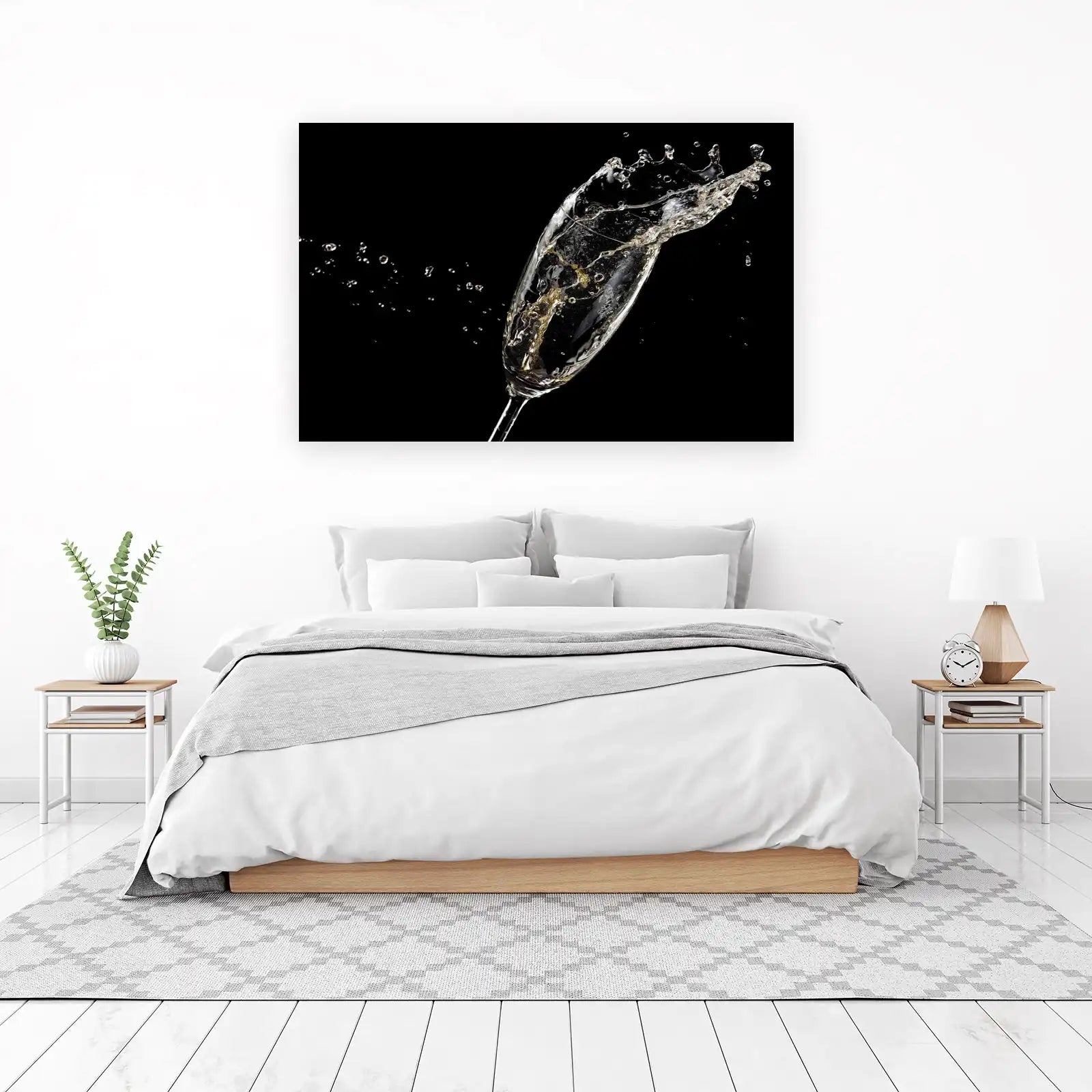 Champagne Splash Dynamic Art Wall Art