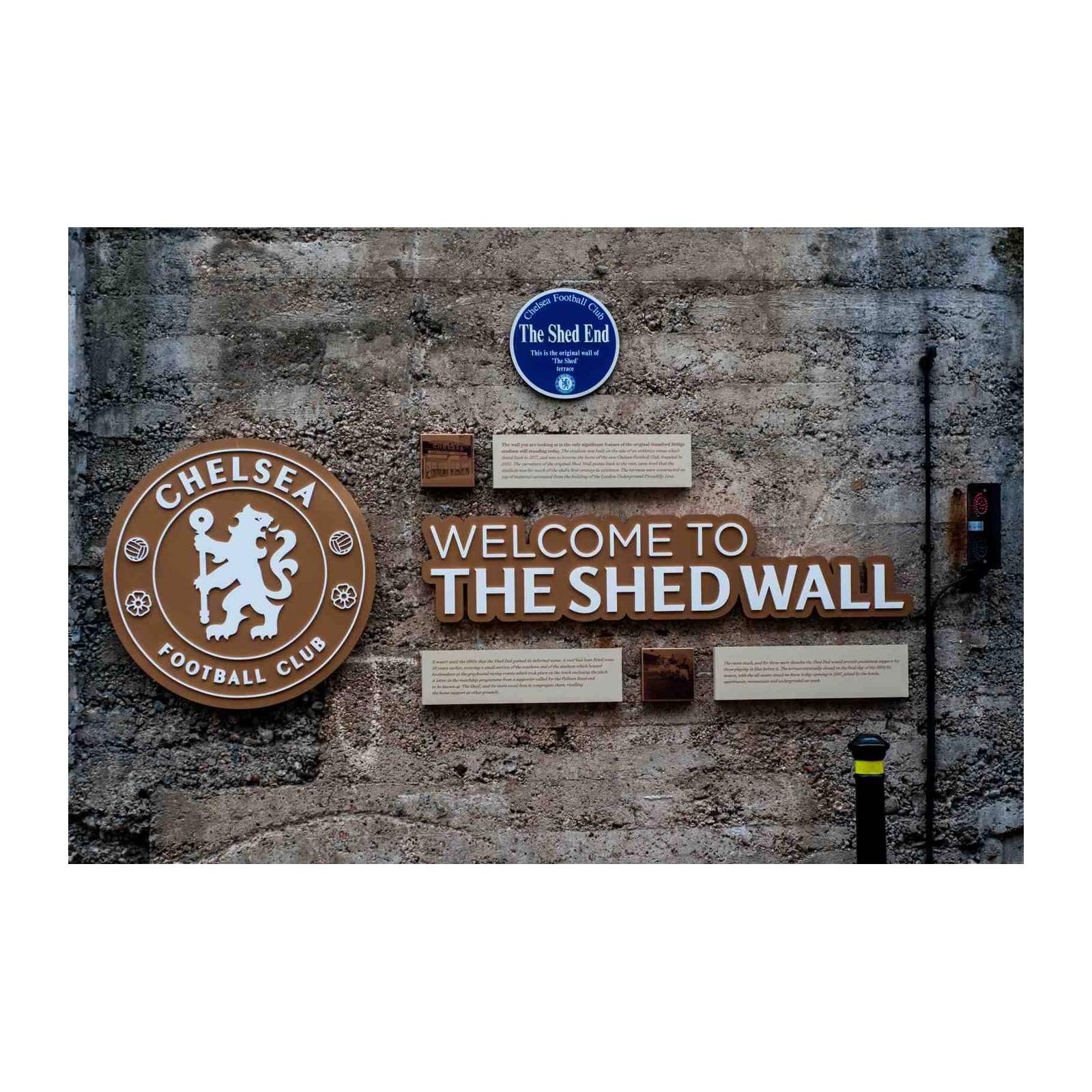 Chelsea FC "The Shed Wall" Commemorative Wall Art