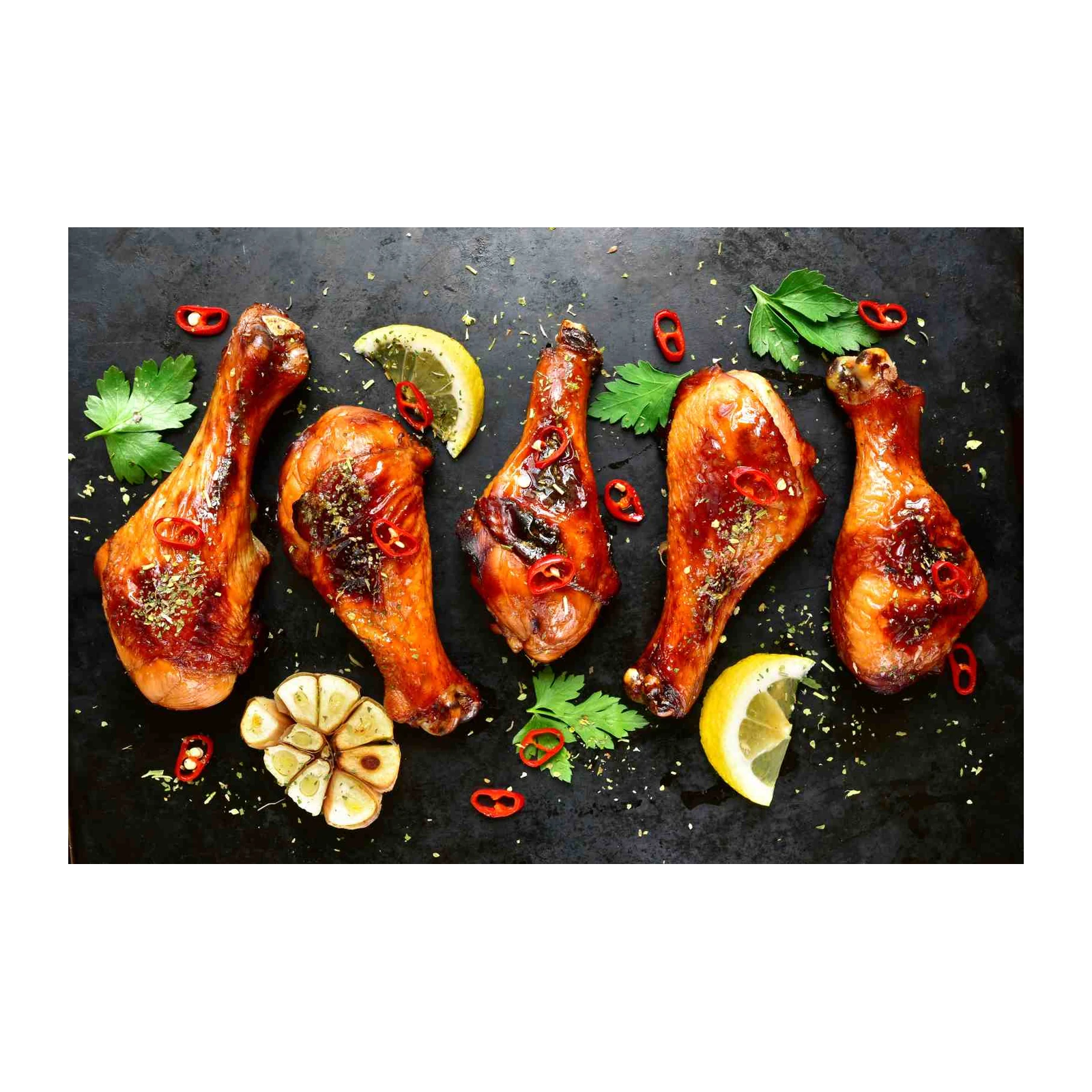 Gourmet Chicken Legs BBQ Wall Art
