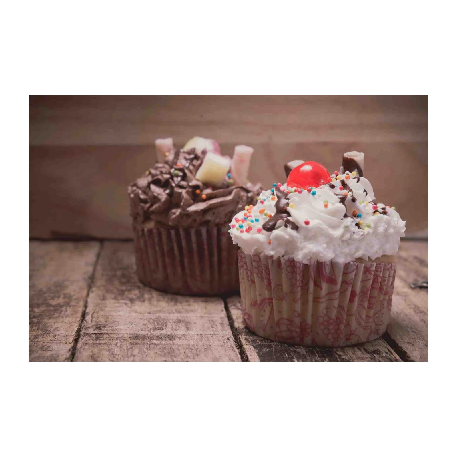 Sweet Delights Cupcake Art Wall Art