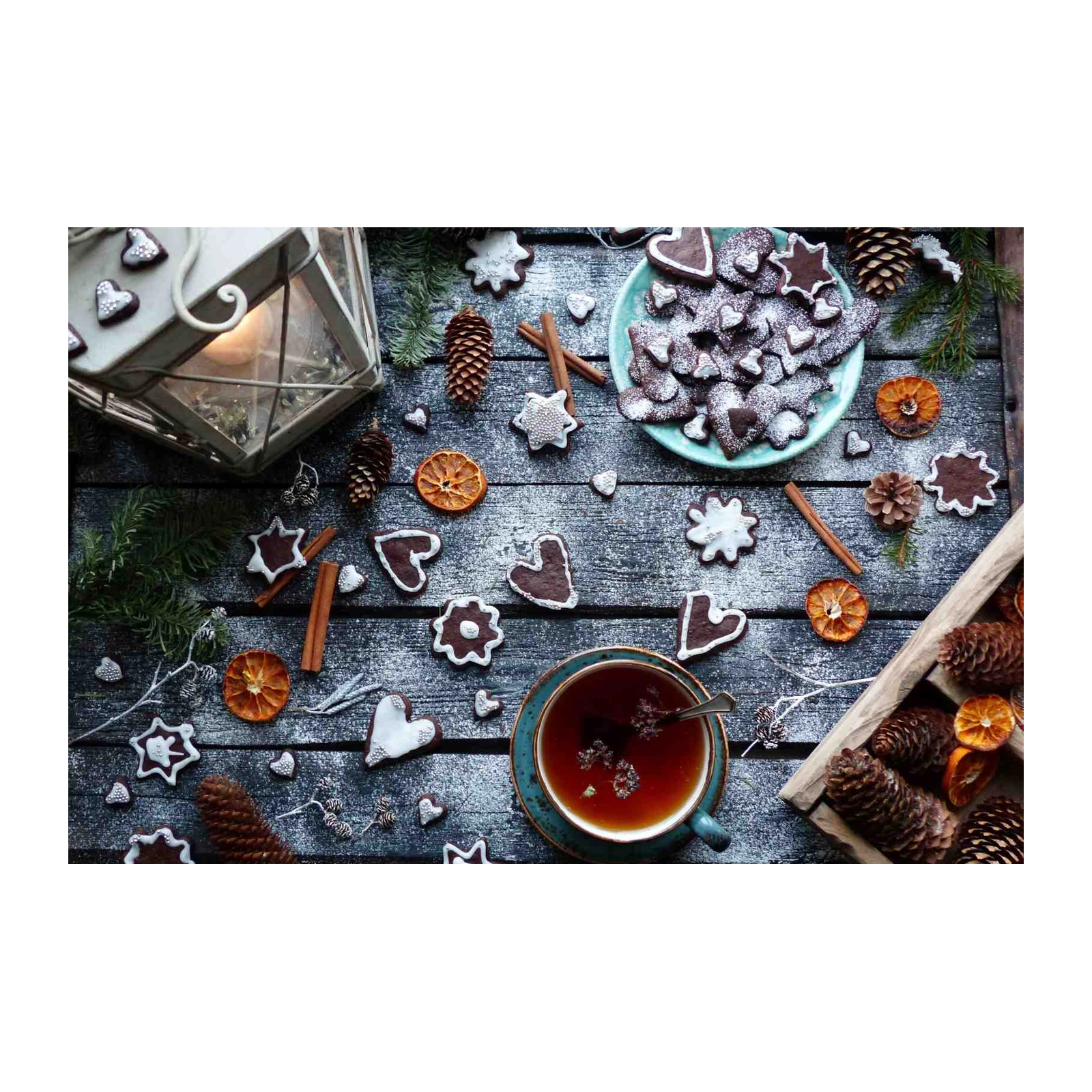 Cozy Winter Cookies & Tea Wall Art