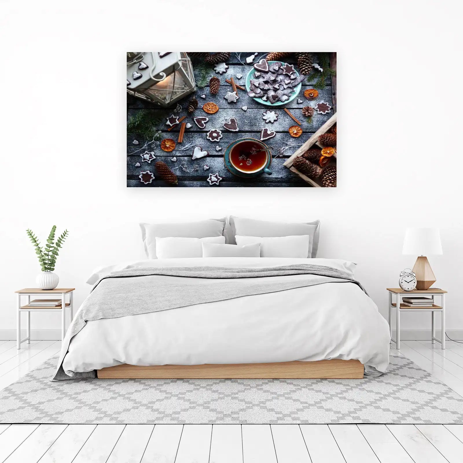 Cozy Winter Cookies & Tea Wall Art