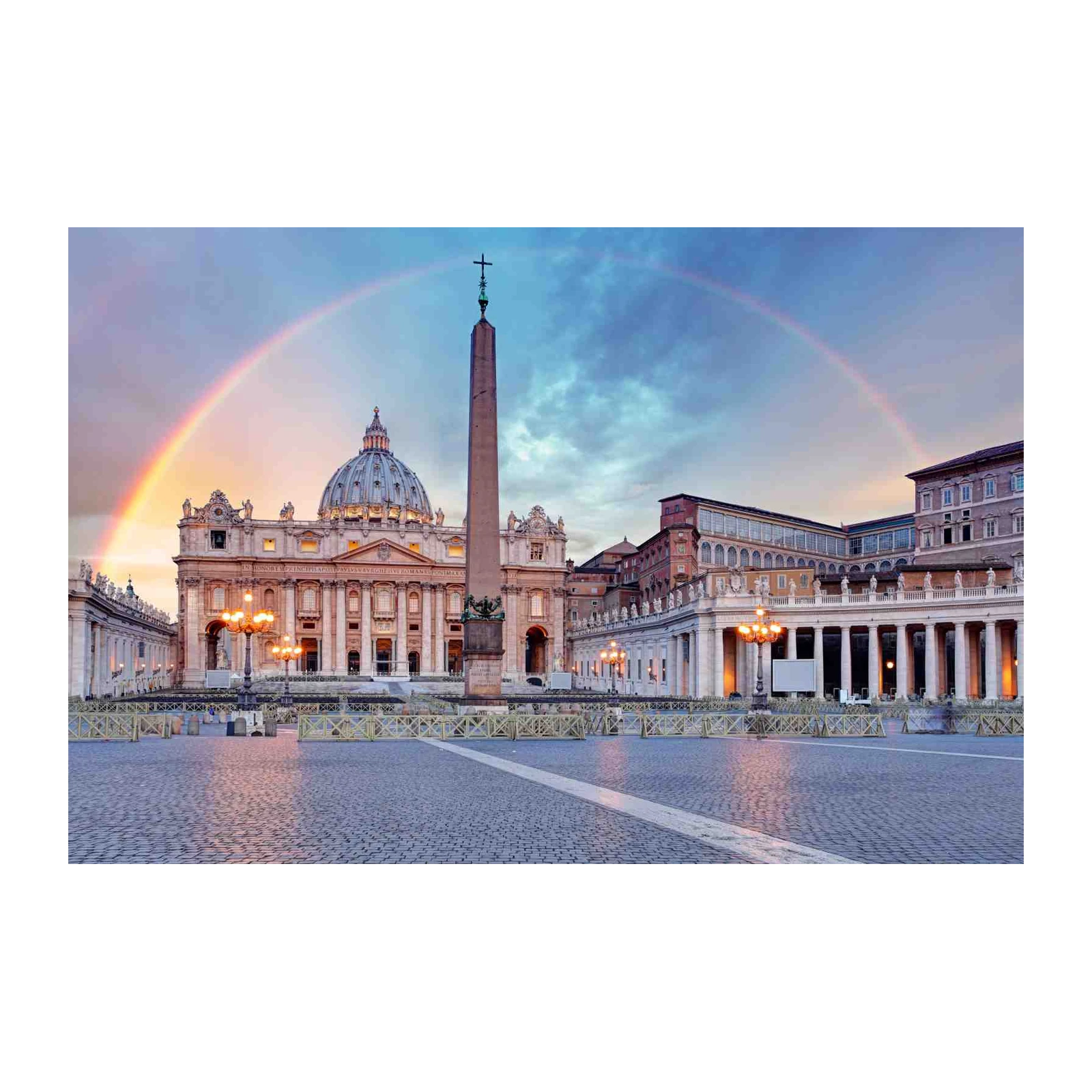 St. Peter's Basilica Rainbow Wall Art