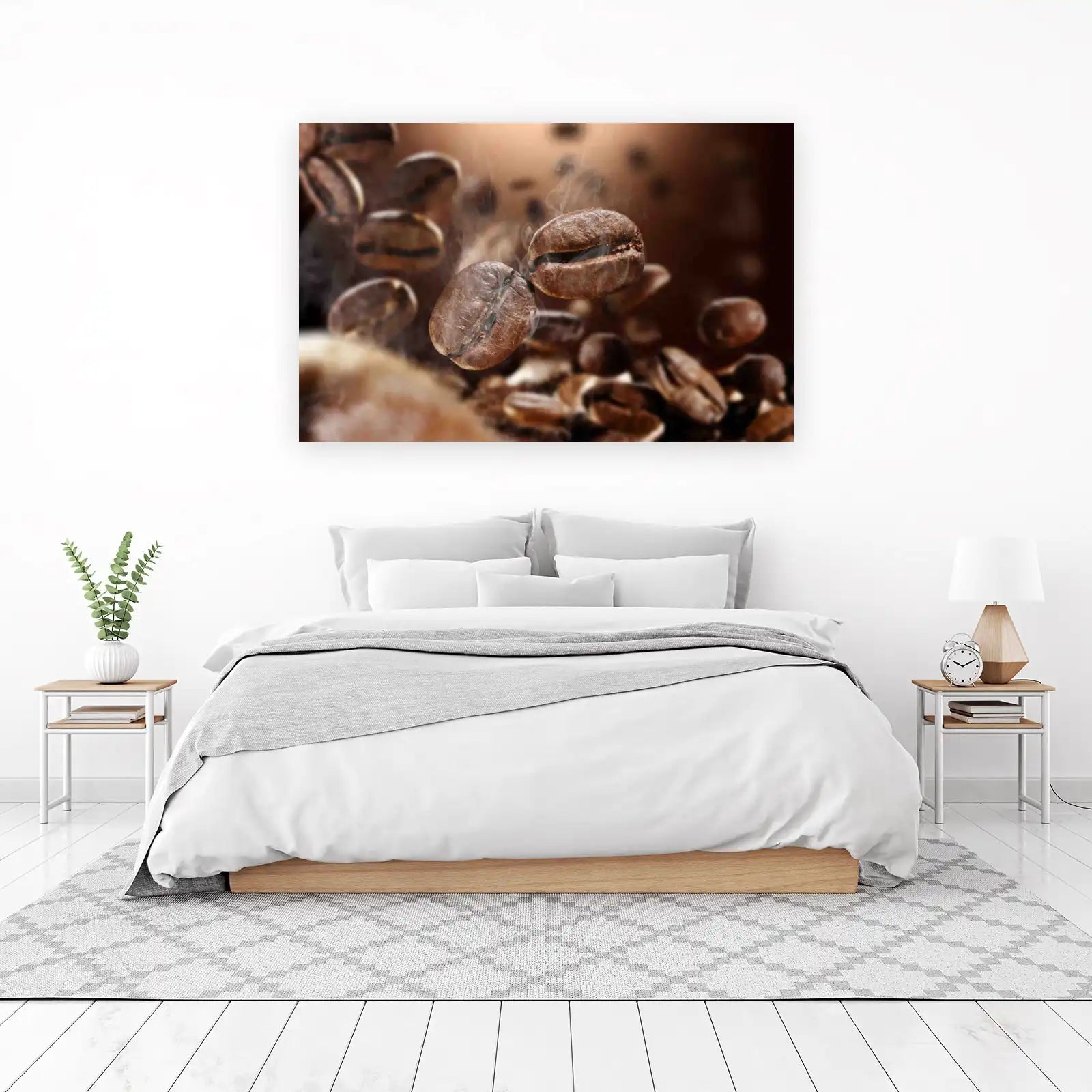 Aromatic Coffee Beans Floating Wall Art