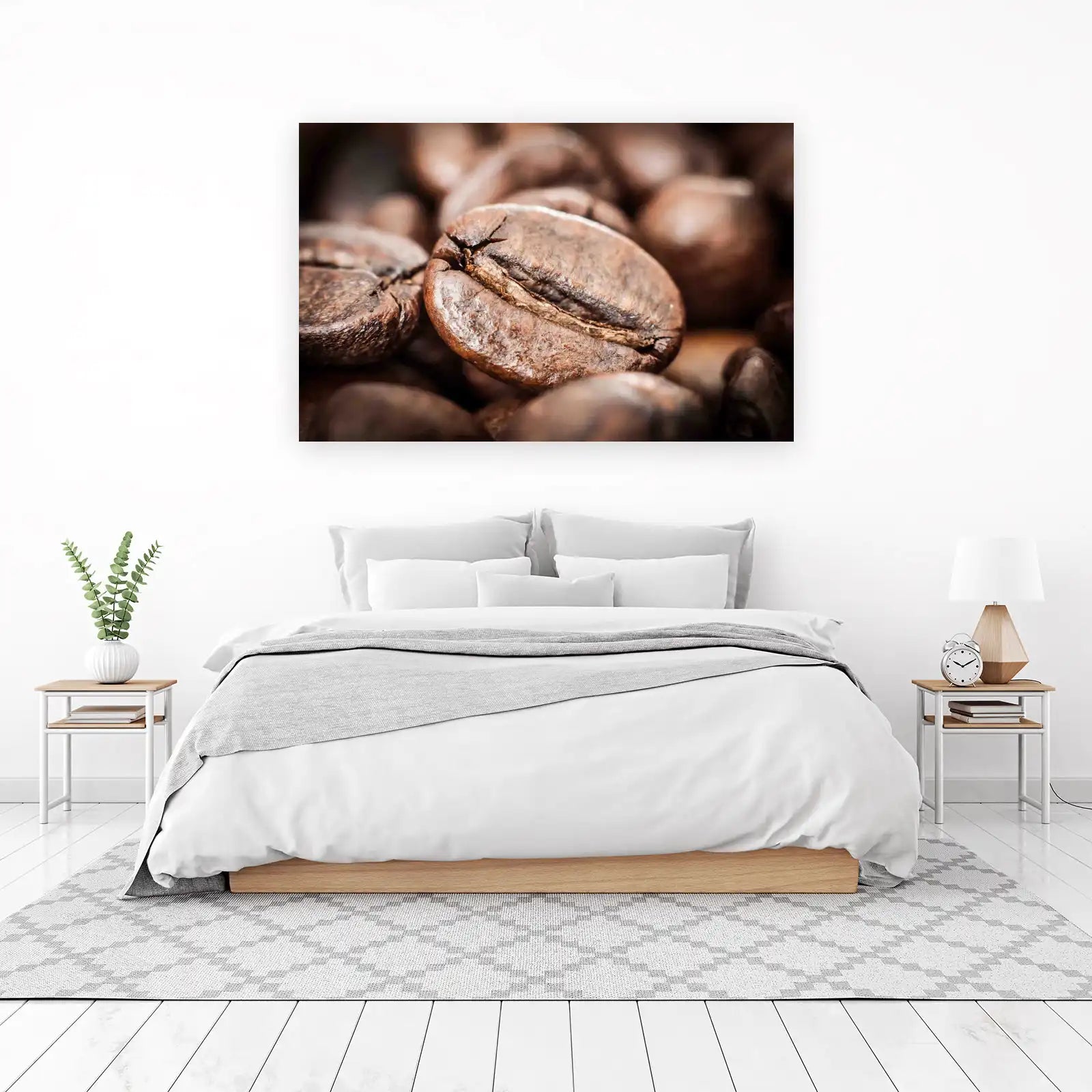 Macro Coffee Bean Art Wall Art