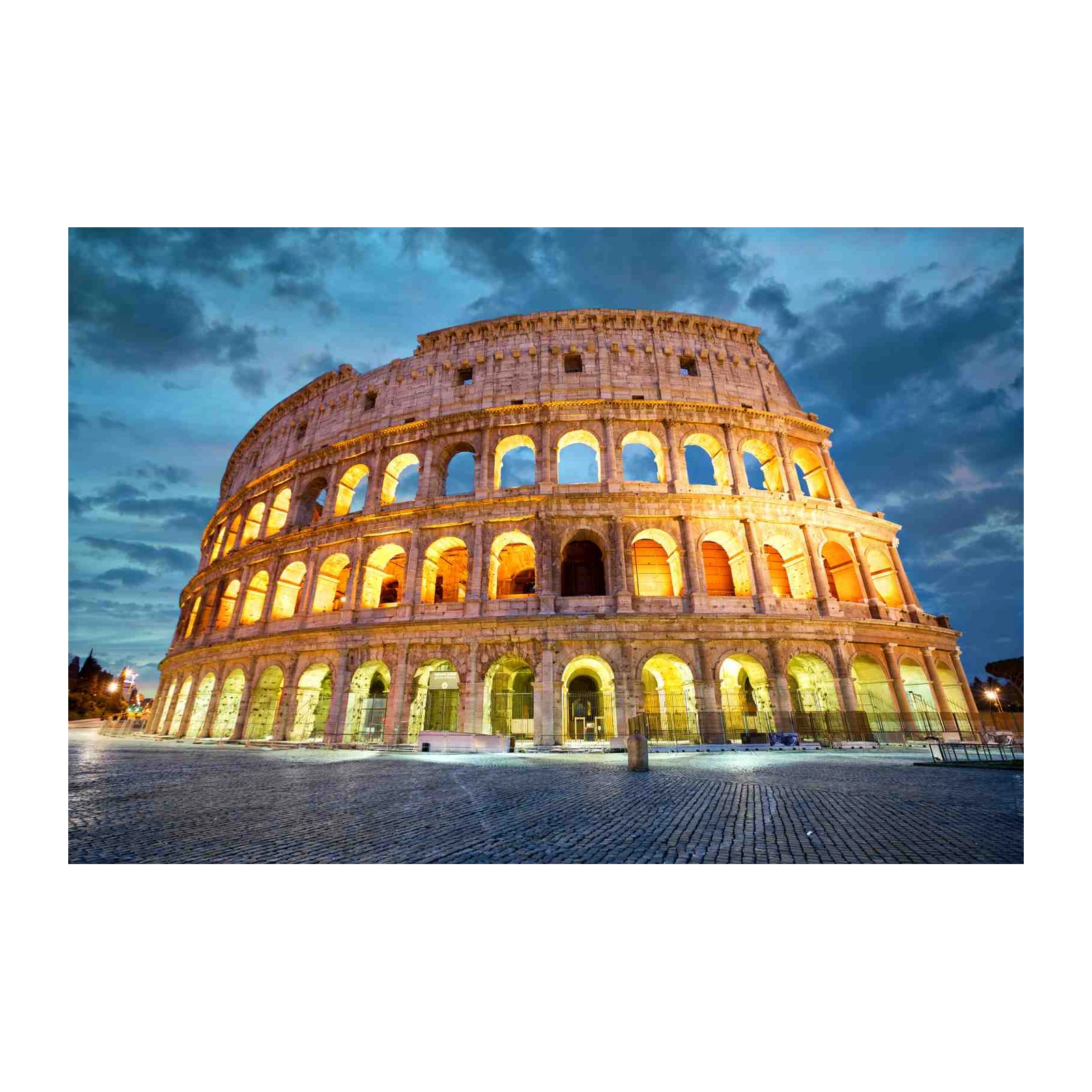 Colosseum at Dusk Roman Architecture Wall Art