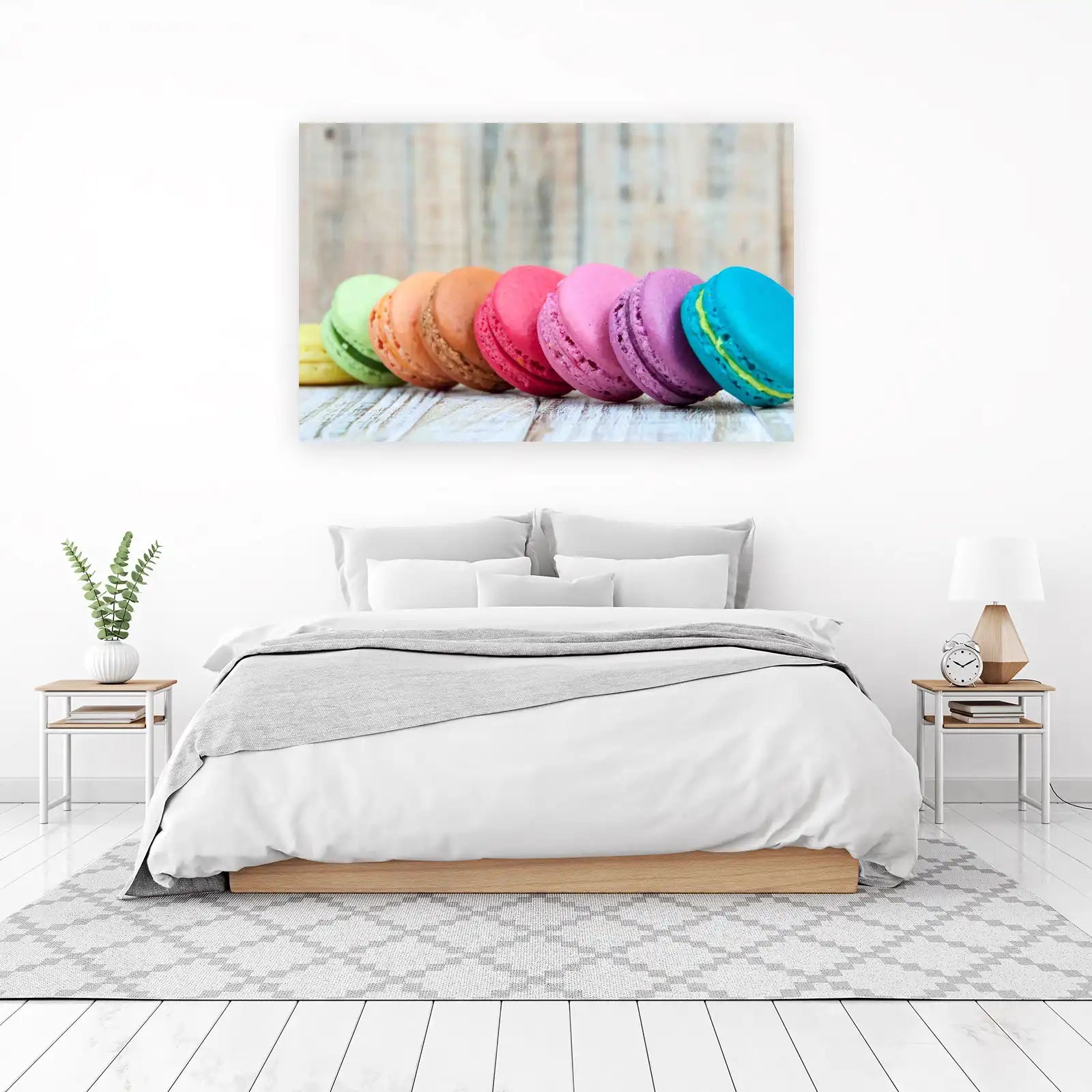 Vibrant Macaron Rainbow Wall Art