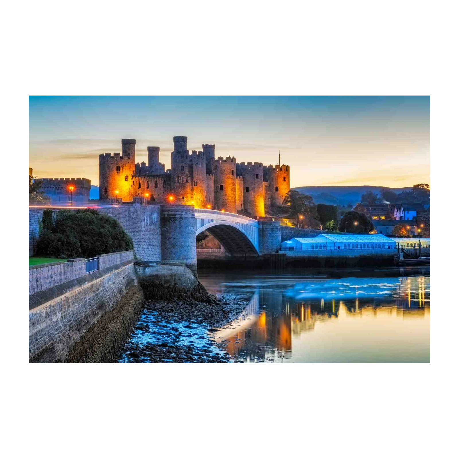 Majestic Castle at Dusk Wall Art