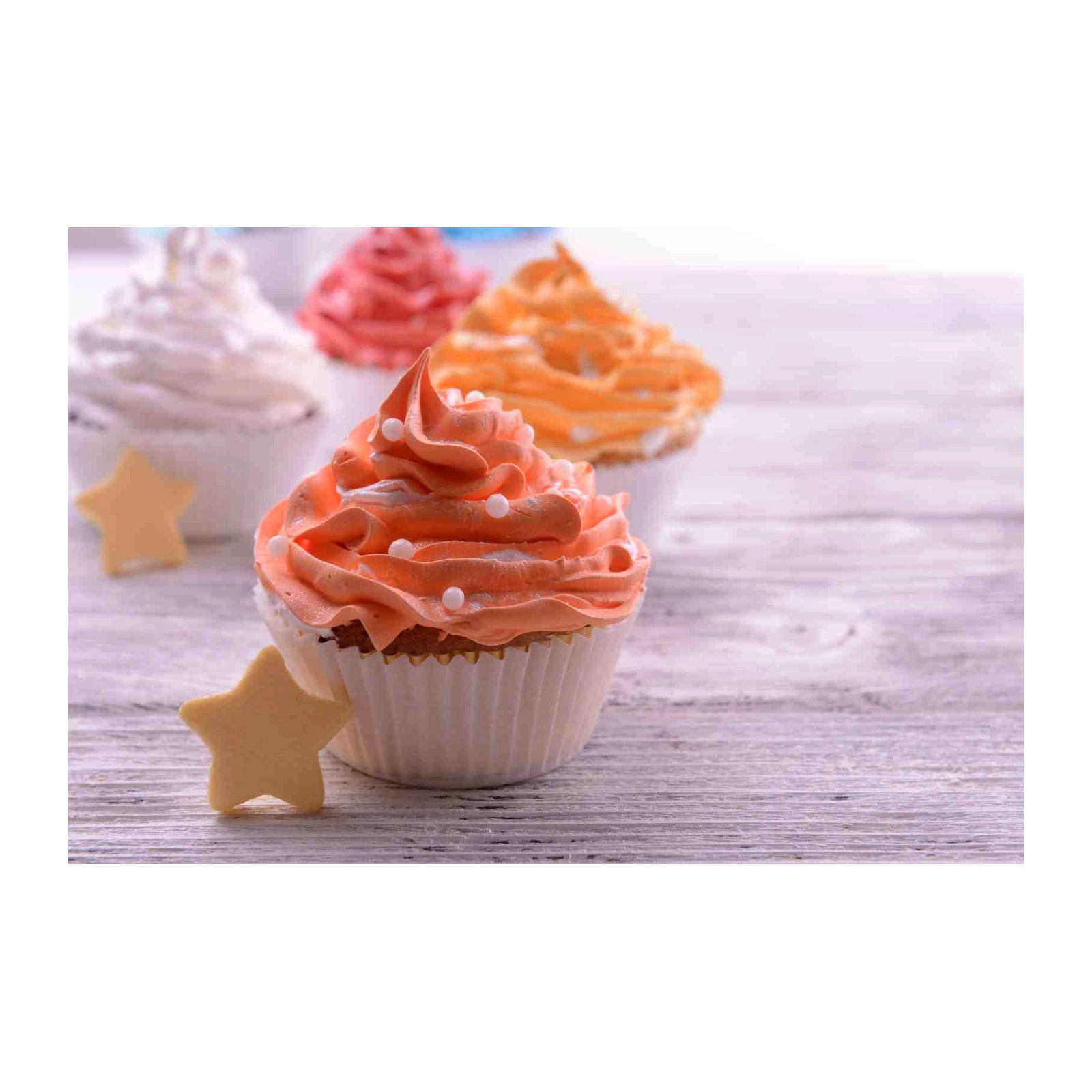 Sweet Orange Cupcake Delight Wall Art