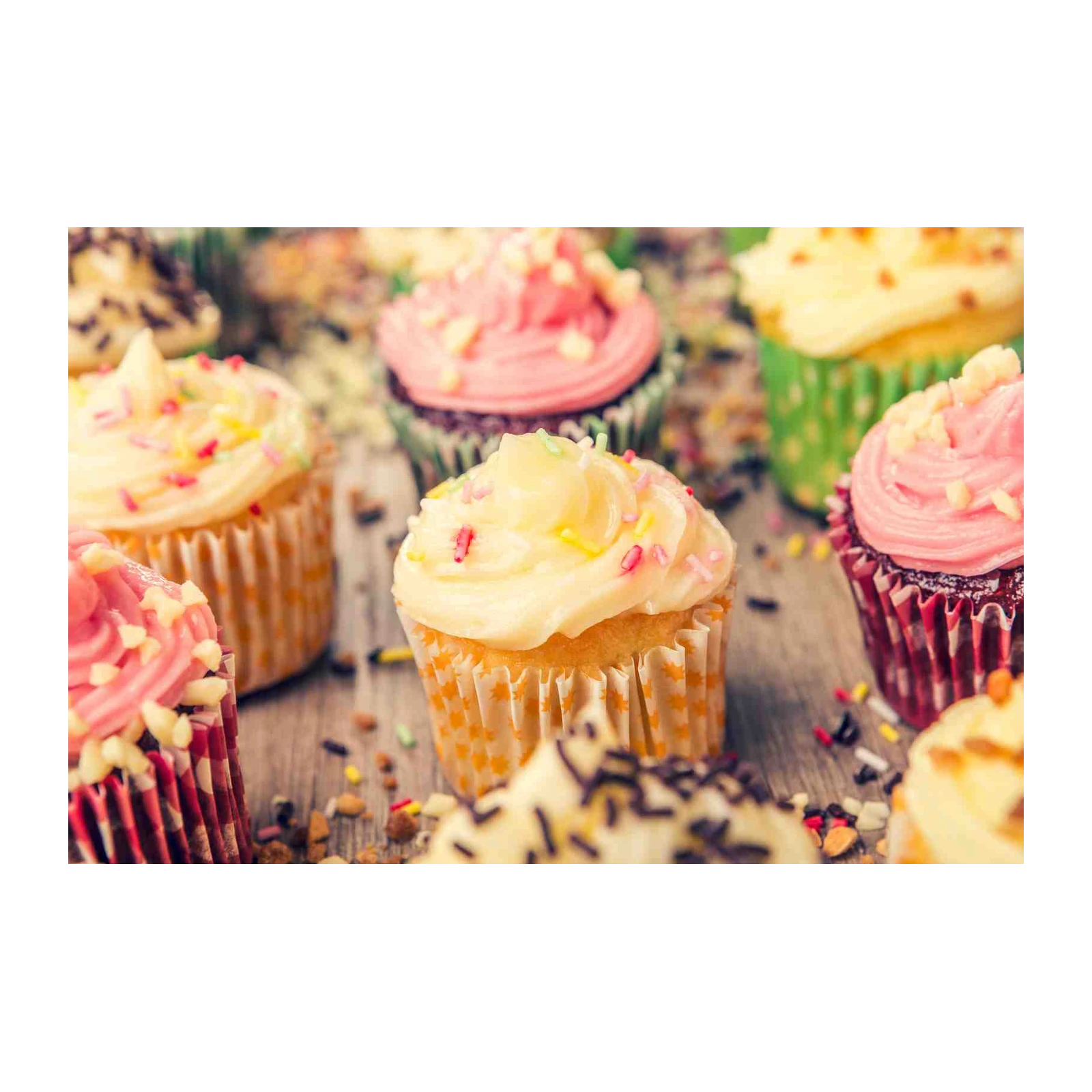 Sweet Delights Cupcakes Wall Art