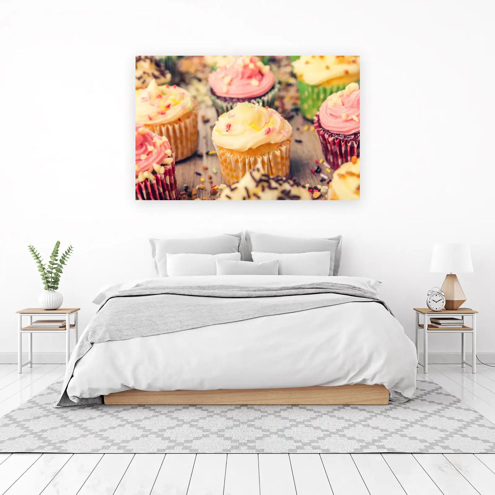 Sweet Delights Cupcakes Wall Art