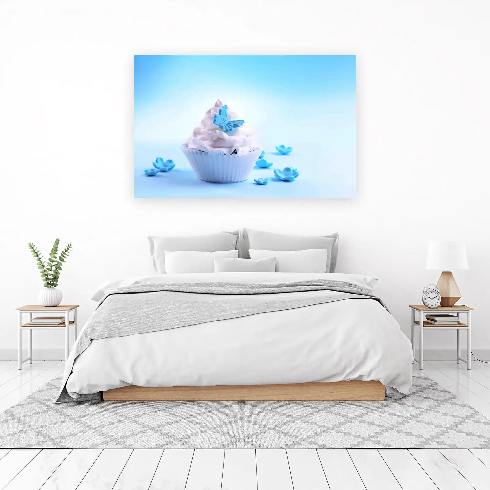 Sweet Butterfly Cupcake Art Wall Art