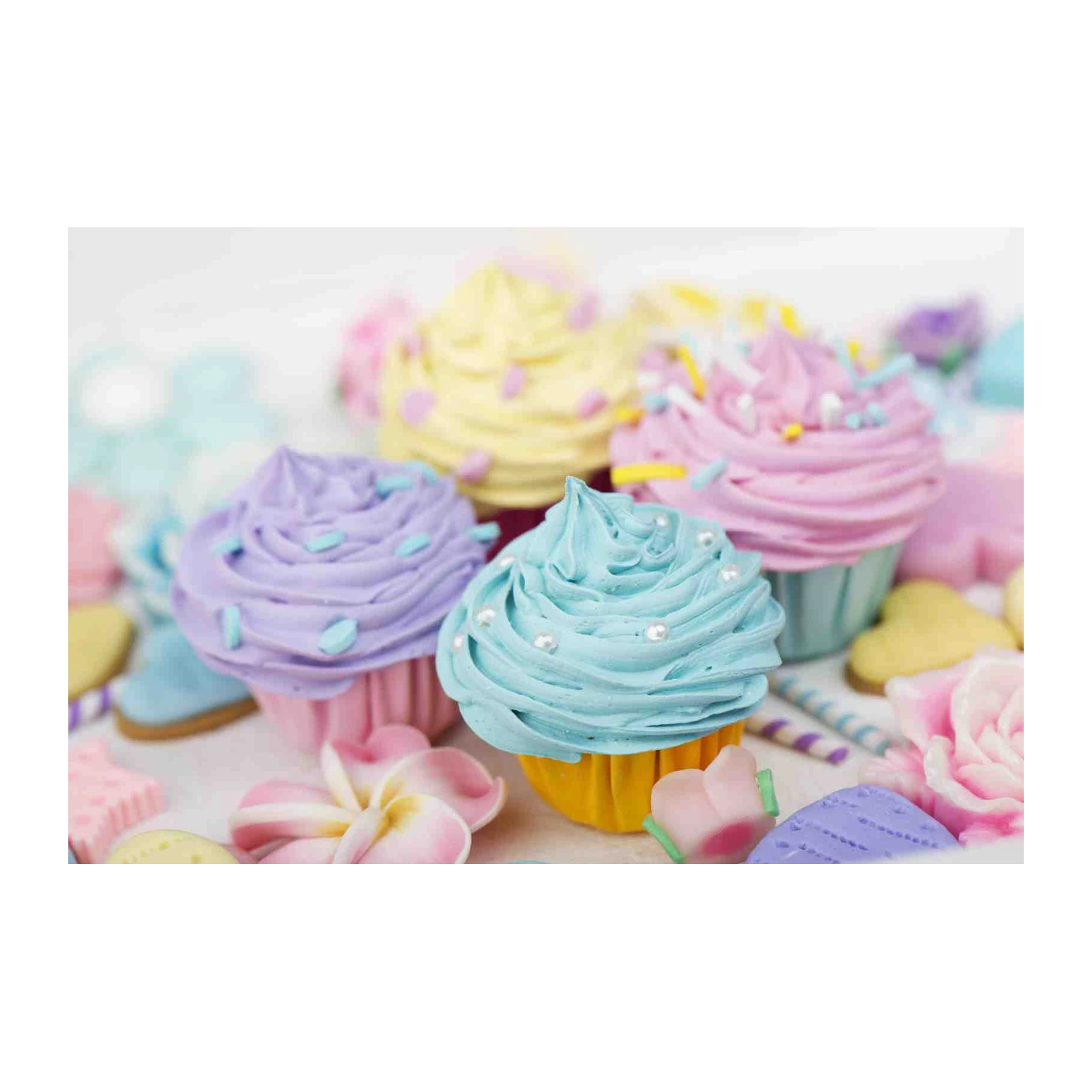 Pastel Cupcake Delight Wall Art