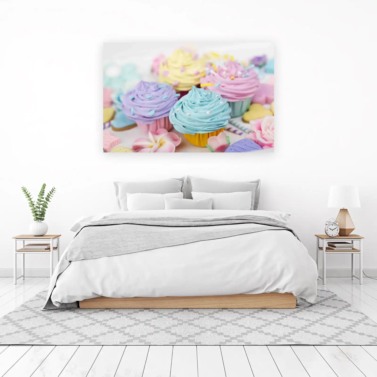 Pastel Cupcake Delight Wall Art