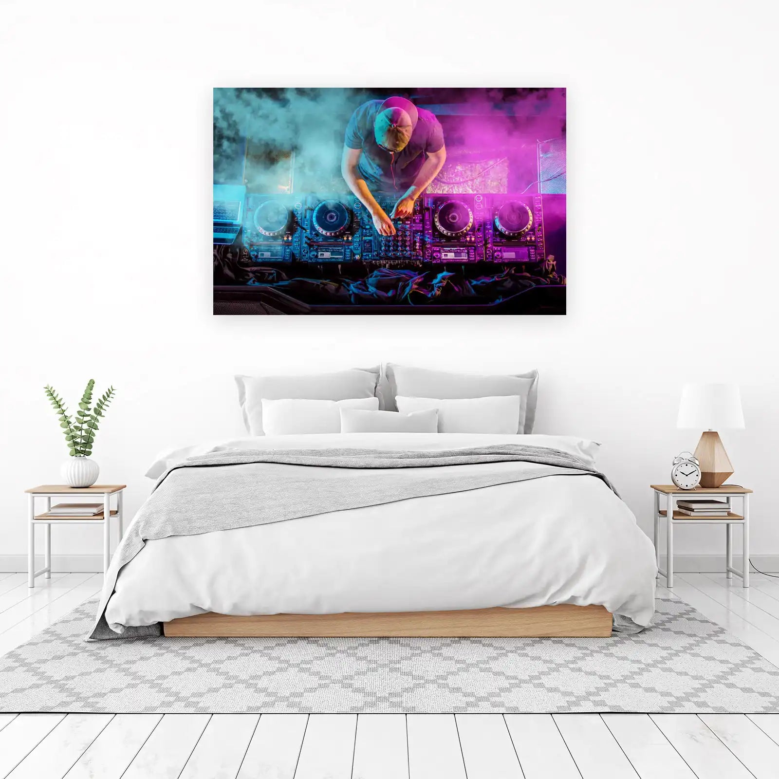 Energetic DJ in Action Wall Art