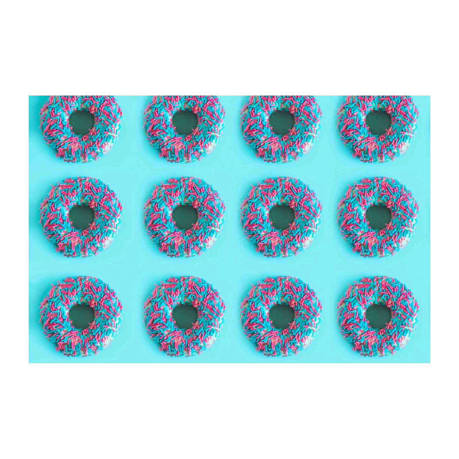 Whimsical Donut Sprinkles Wall Art