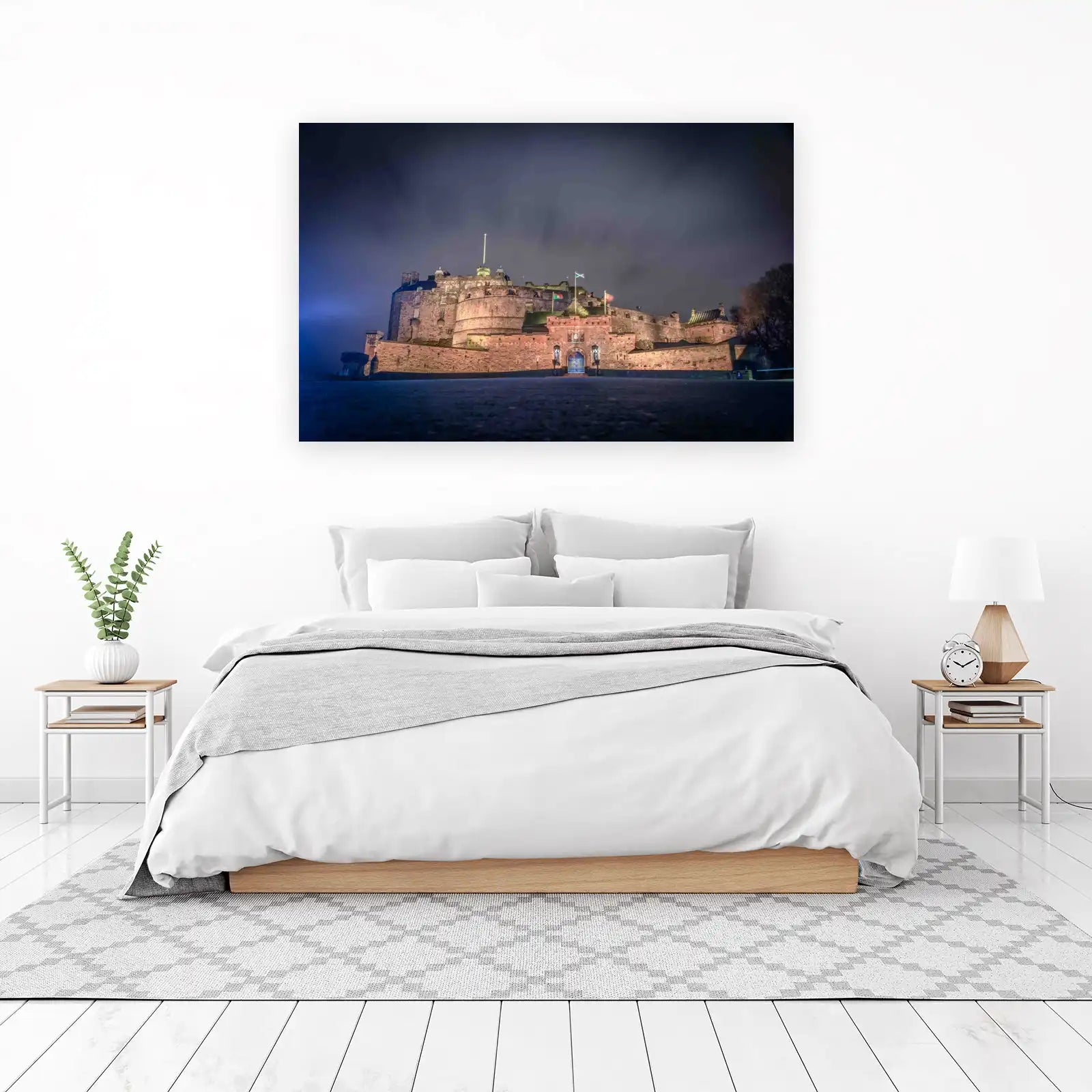 Edinburgh Castle Nightscape Wall Art
