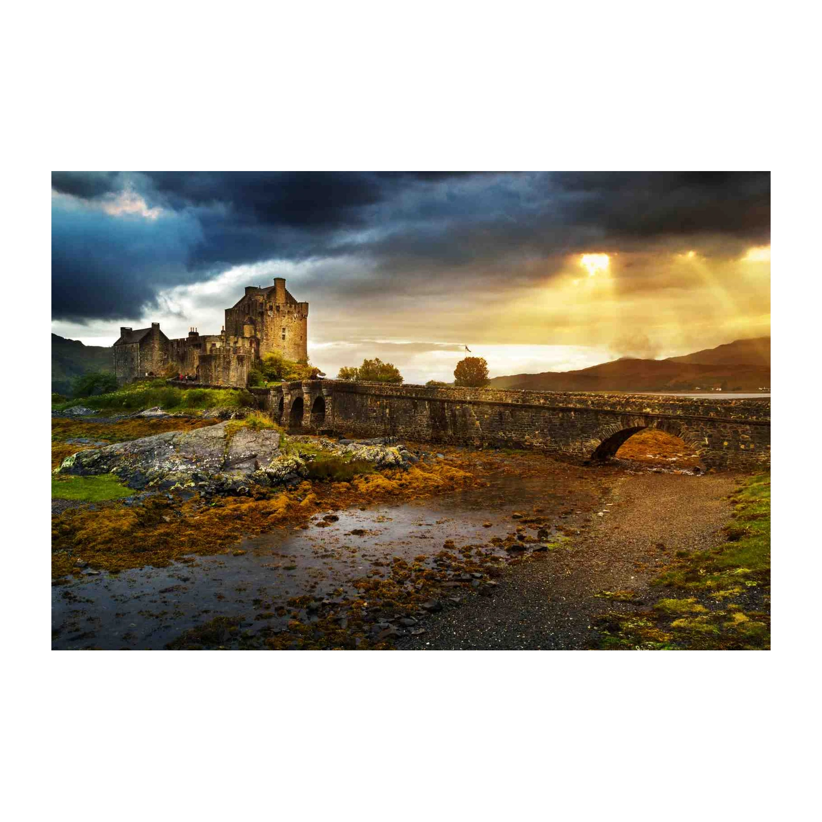 Dramatic Castle & Bridge Wall Art