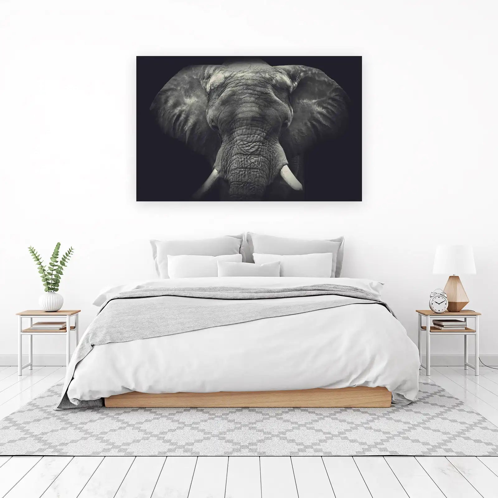 Majestic Elephant Portrait Wall Art