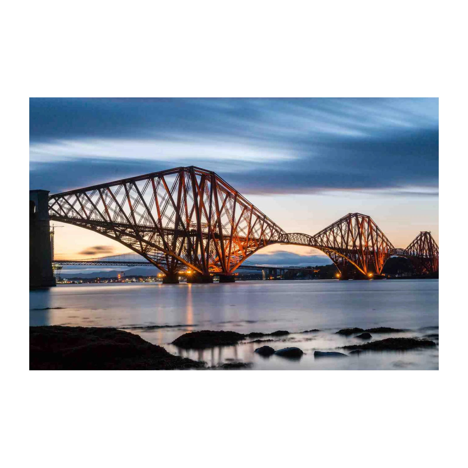 Forth Bridge Sunset Dramatic Landscape Wall Art