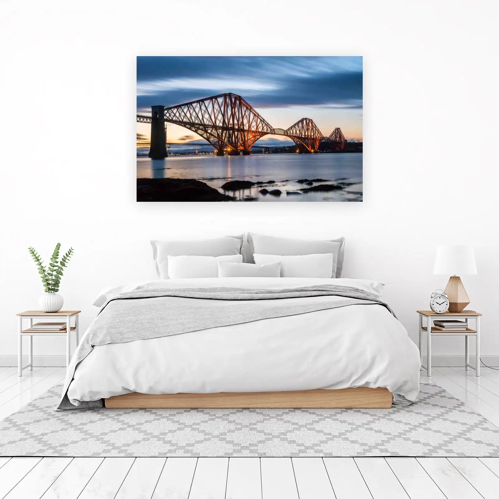 Forth Bridge Sunset Dramatic Landscape Wall Art