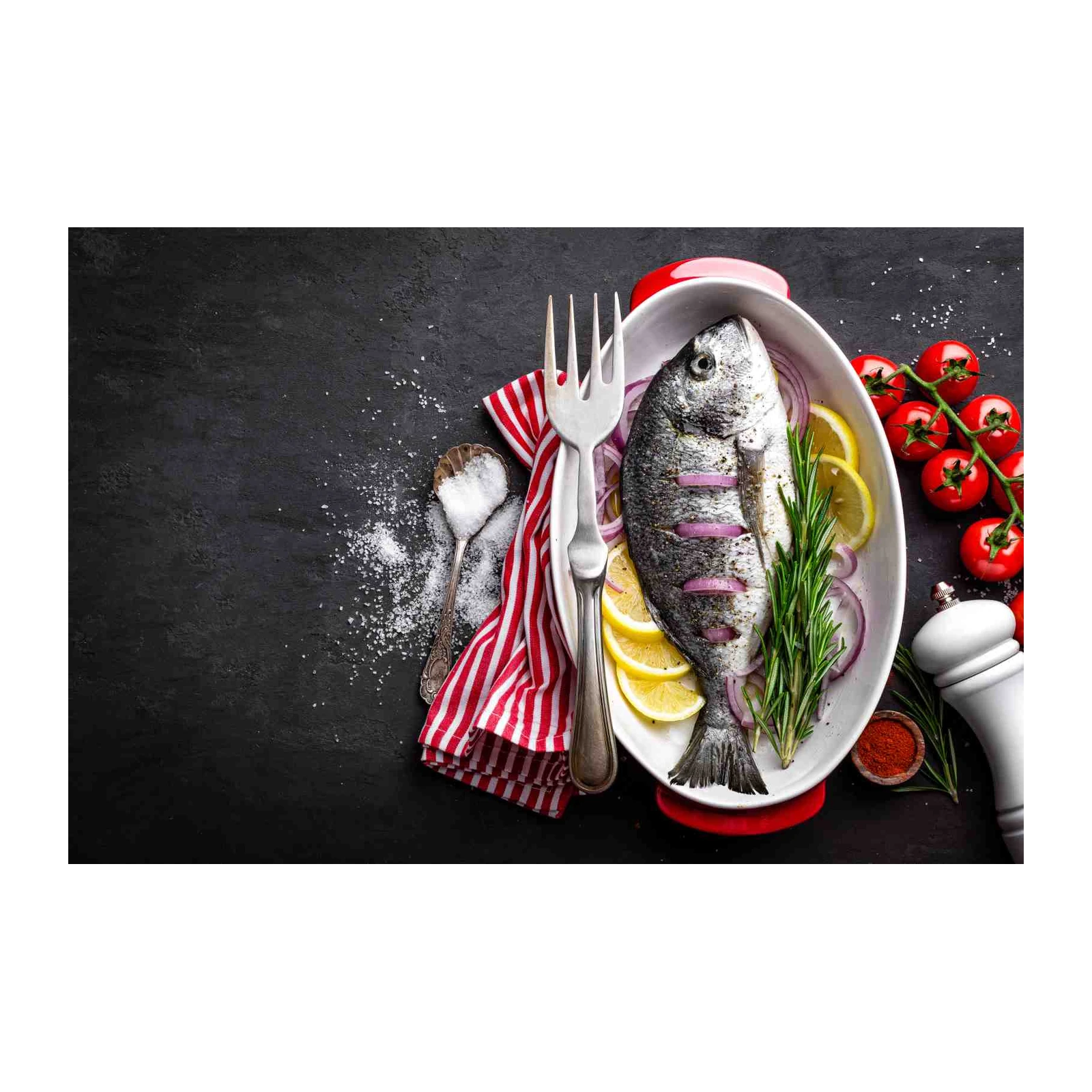 Gourmet Seafood Preparation Wall Art