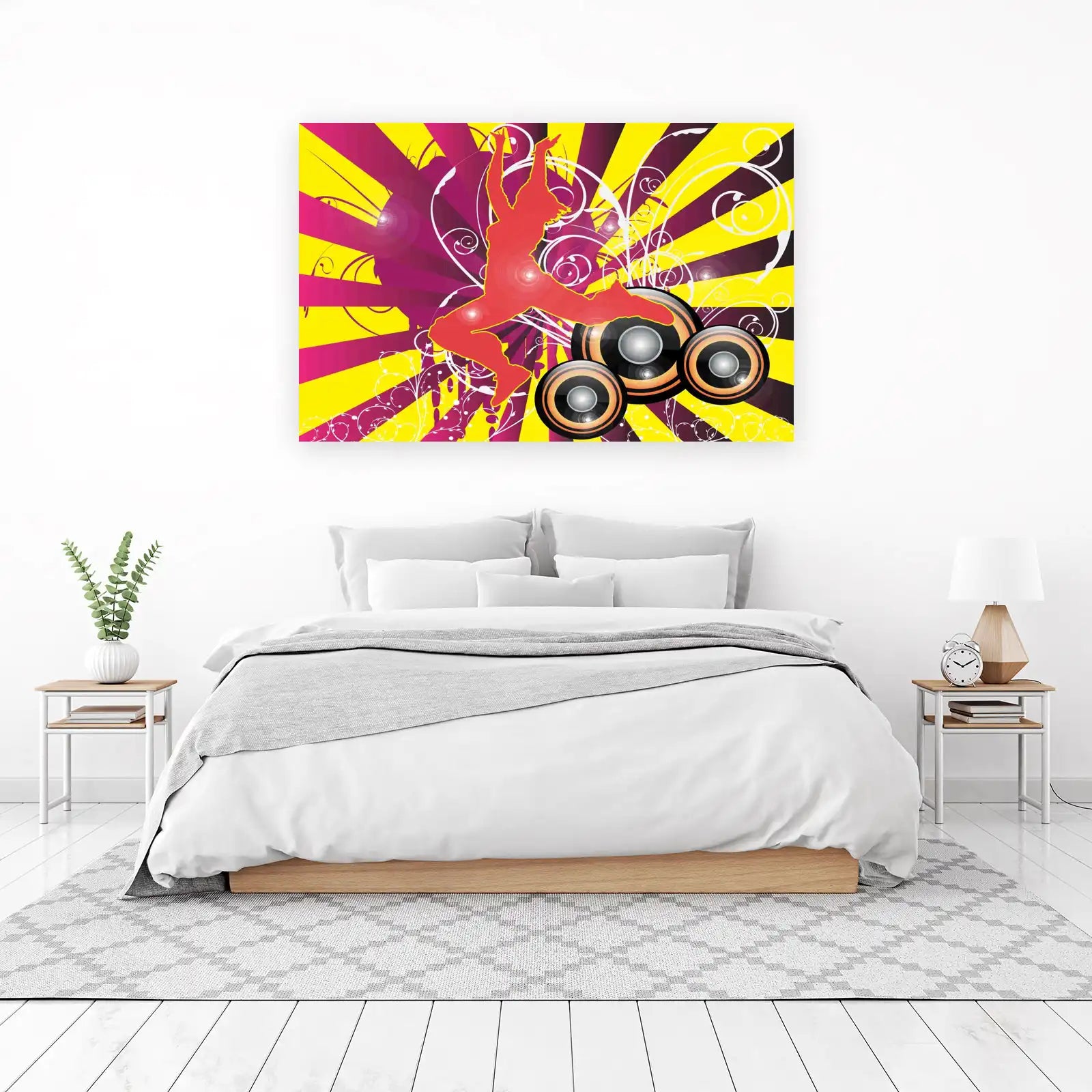 Energetic Dancer & Speaker Wall Art