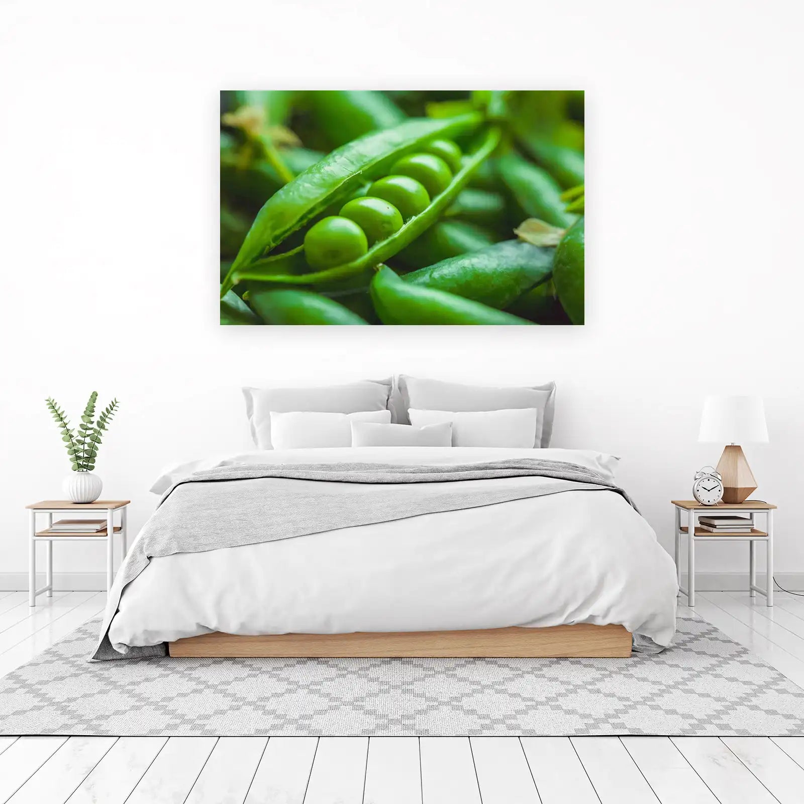 Vibrant Green Peas Close-Up Wall Art