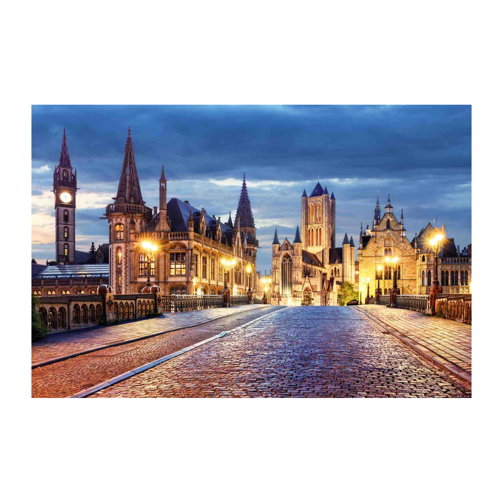 Historic Ghent Cityscape Wall Art