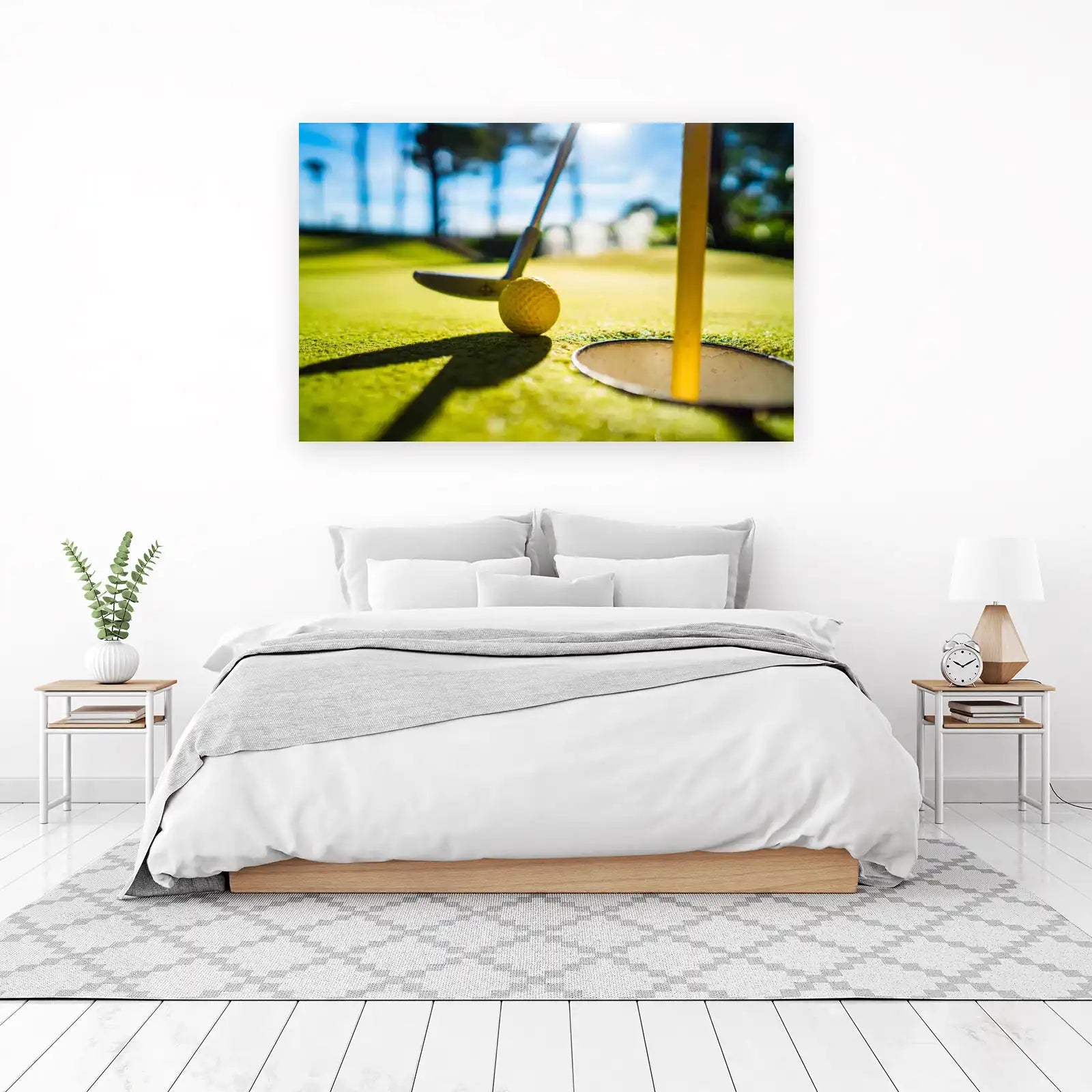 Golf Putt Ready Wall Art | Sports & Hobby Decor