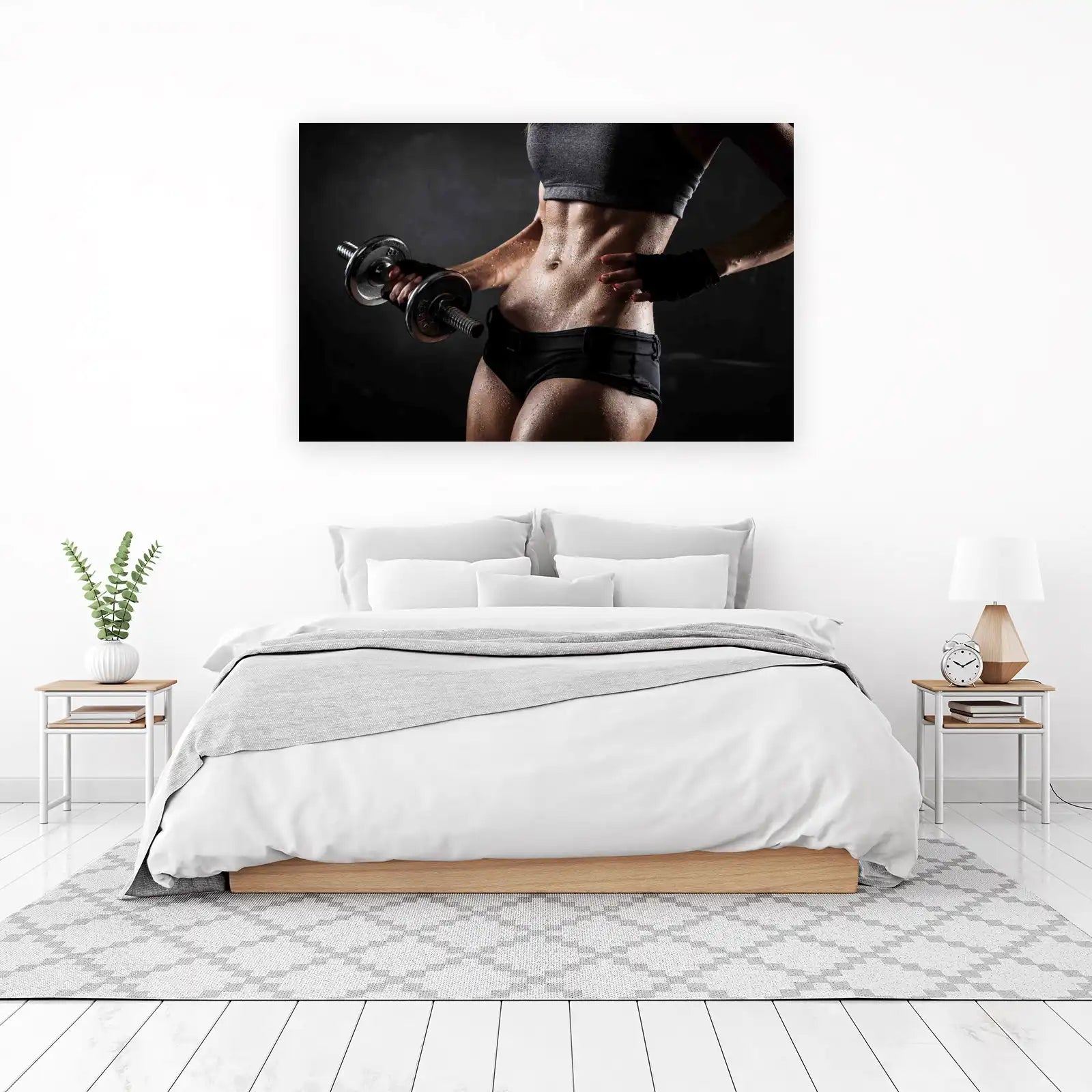 Sweaty Fitness Motivation Workout Wall Art