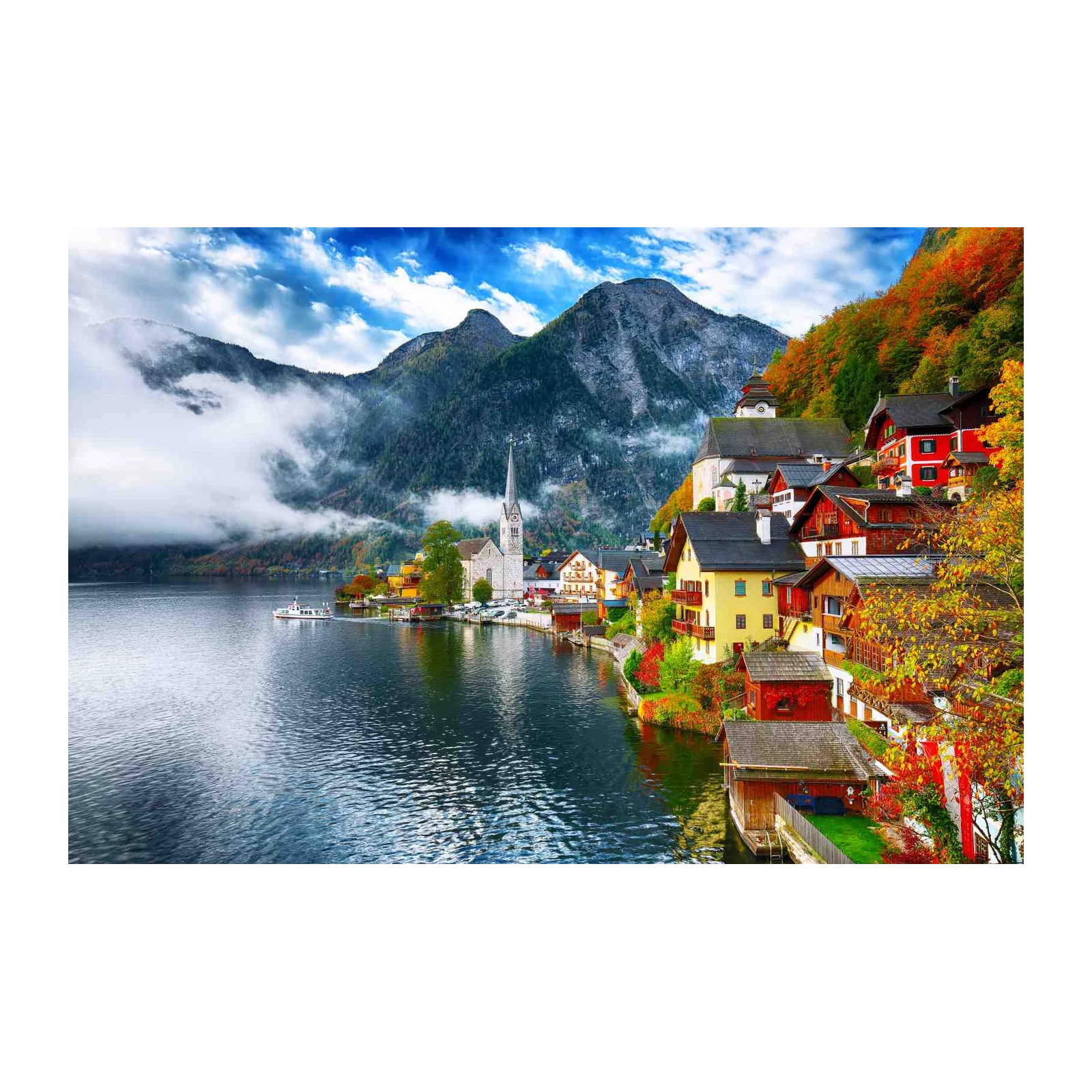 Hallstatt Village Austrian Alps Wall Art