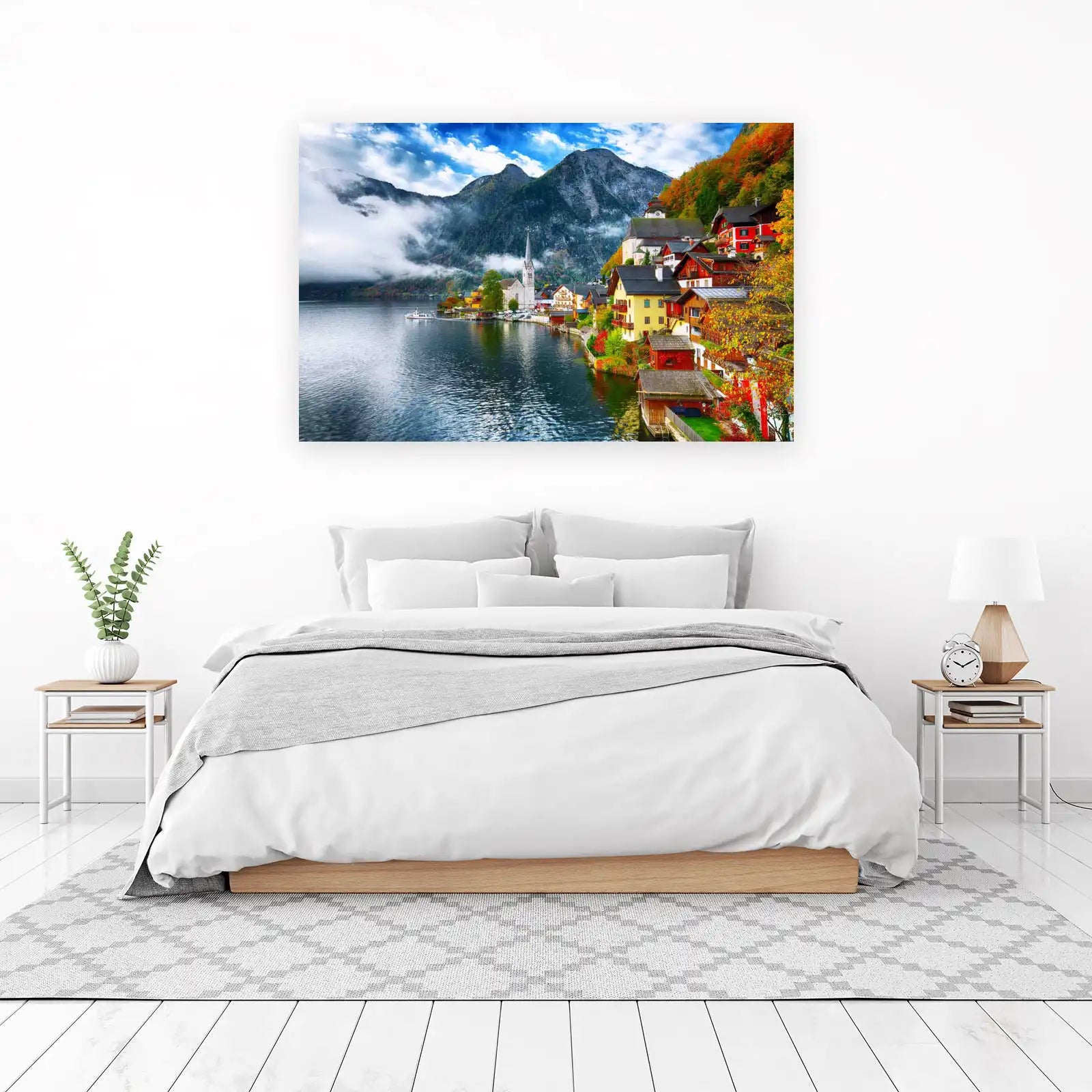 Hallstatt Village Austrian Alps Wall Art