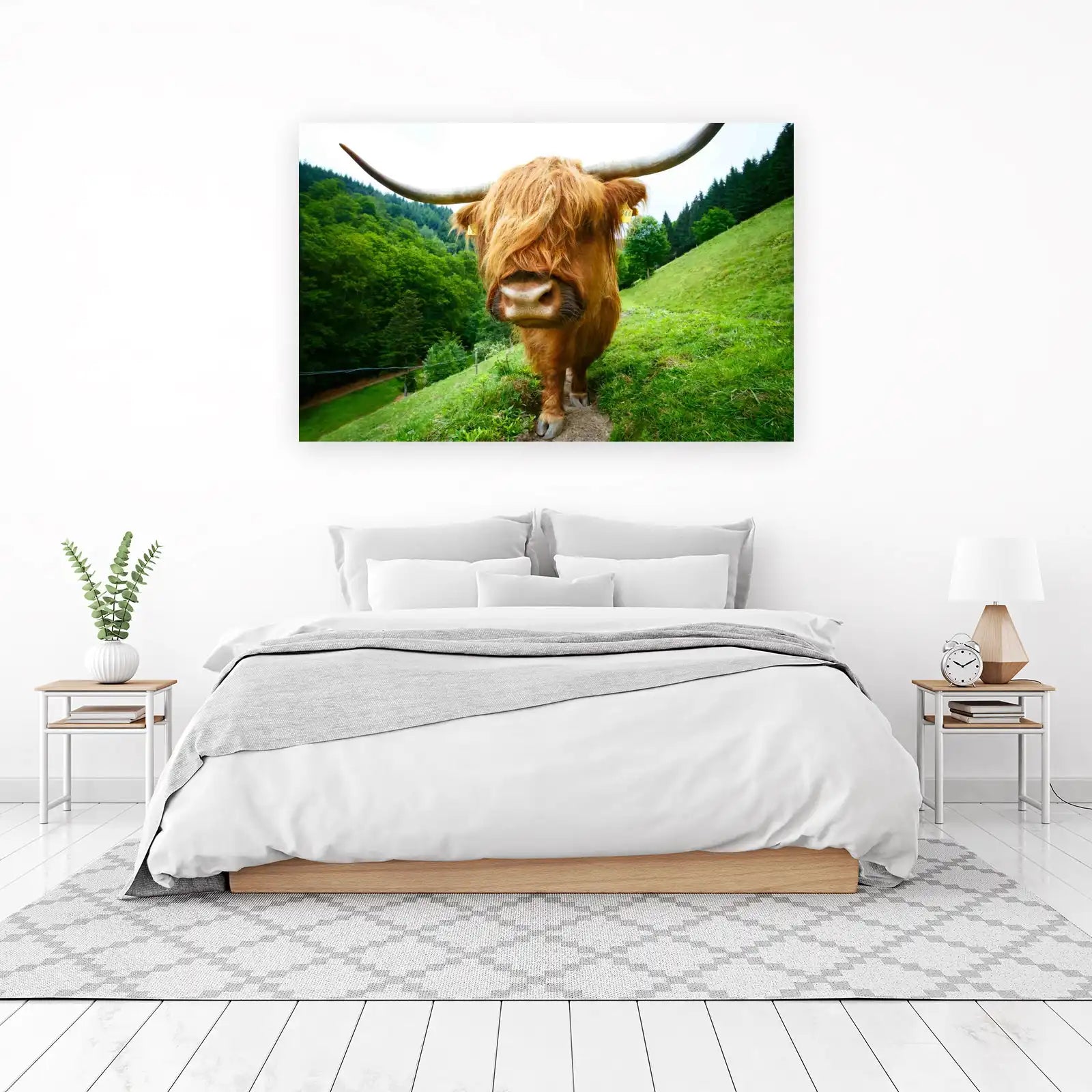 Majestic Highland Cow 'Gentle Giant' Wall Art