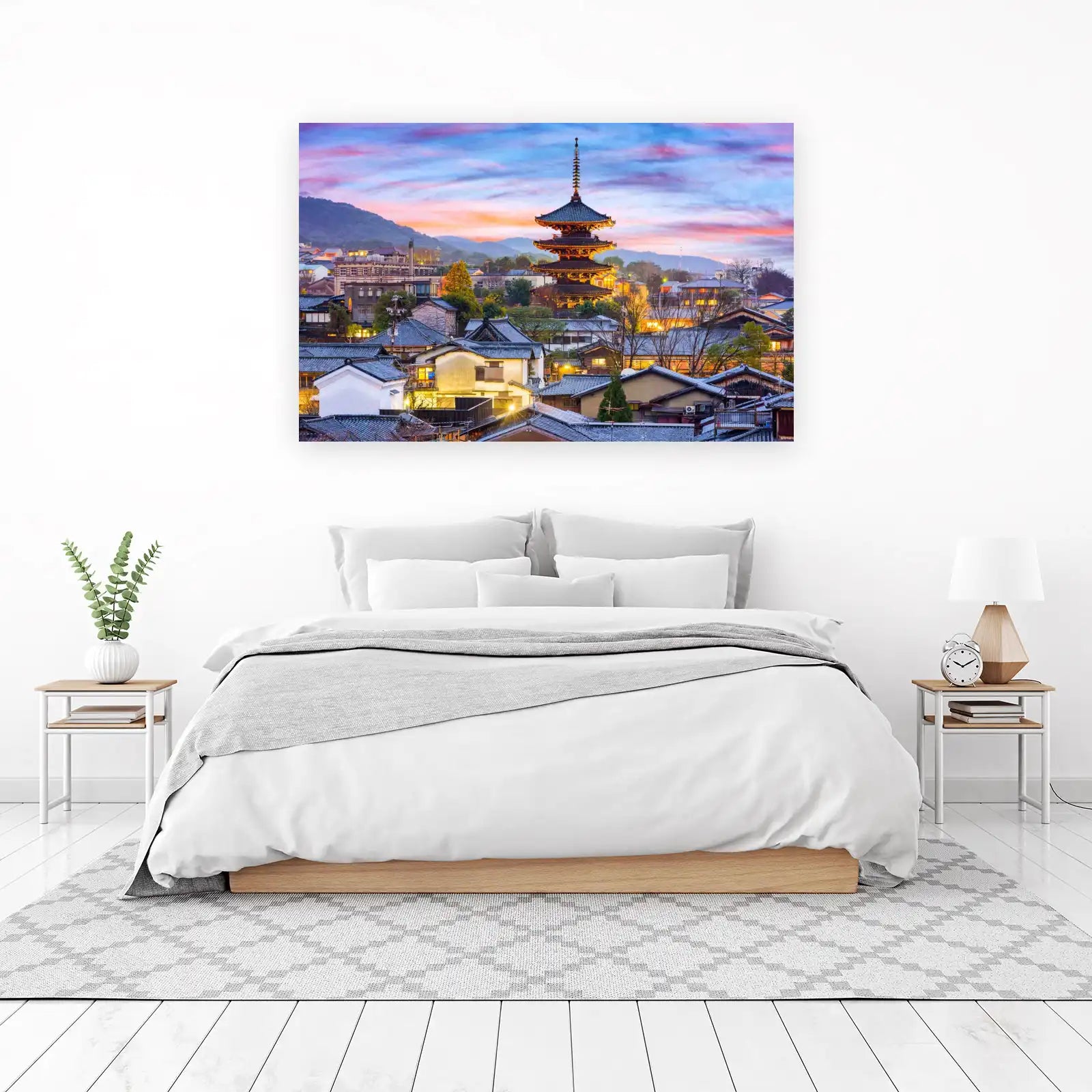 Kyoto Pagoda Sunset Wall Art