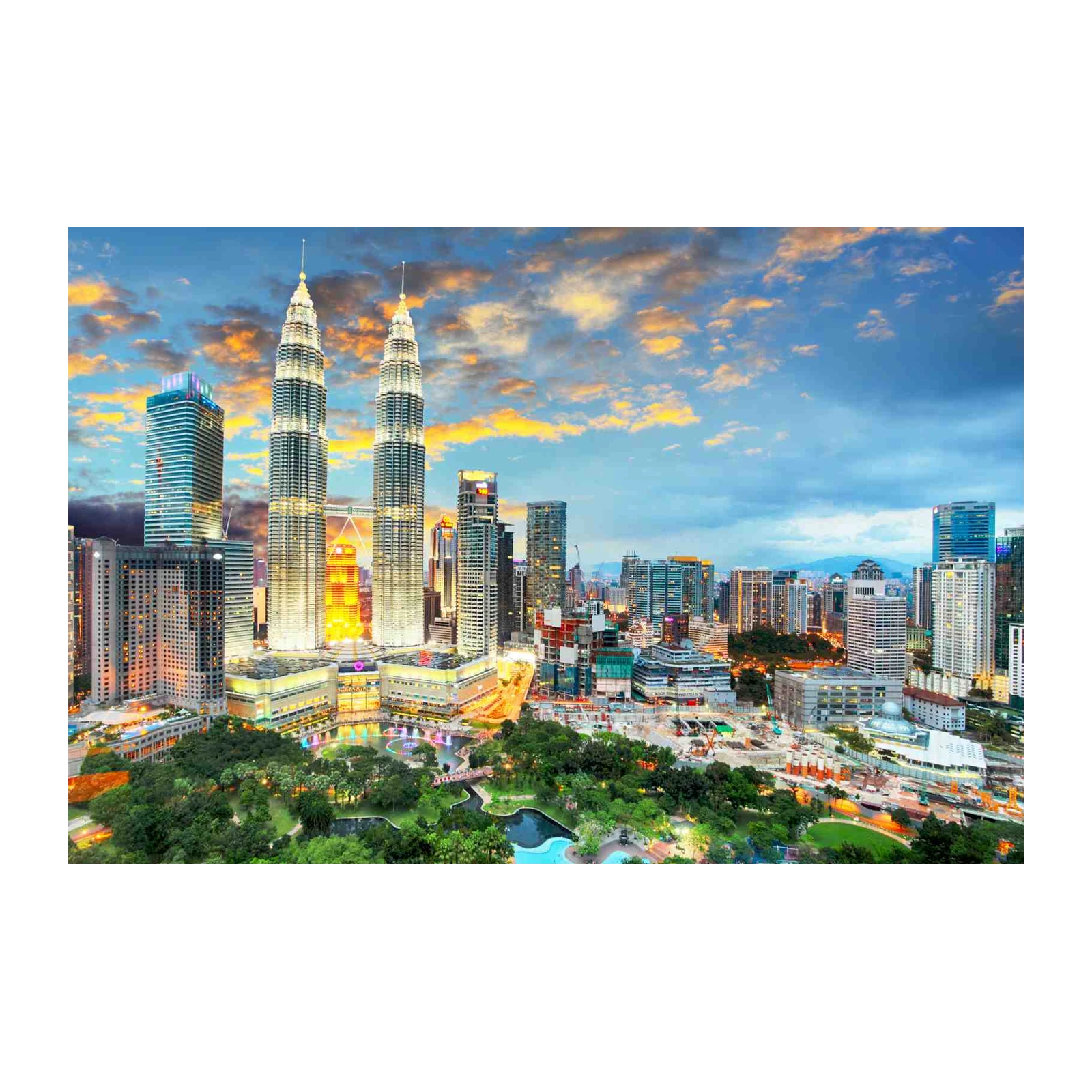 Petronas Towers Kuala Lumpur Cityscape Wall Art