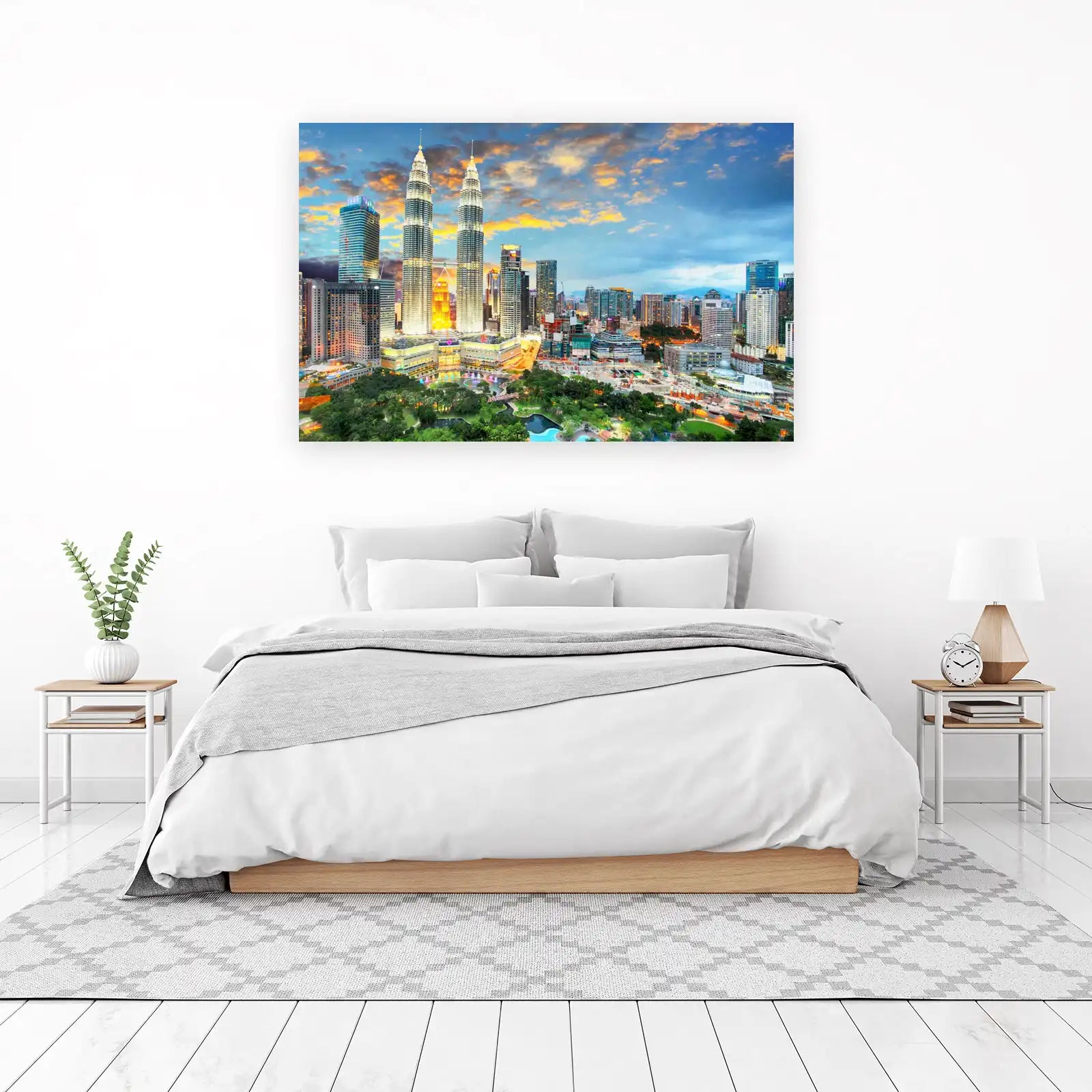 Petronas Towers Kuala Lumpur Cityscape Wall Art