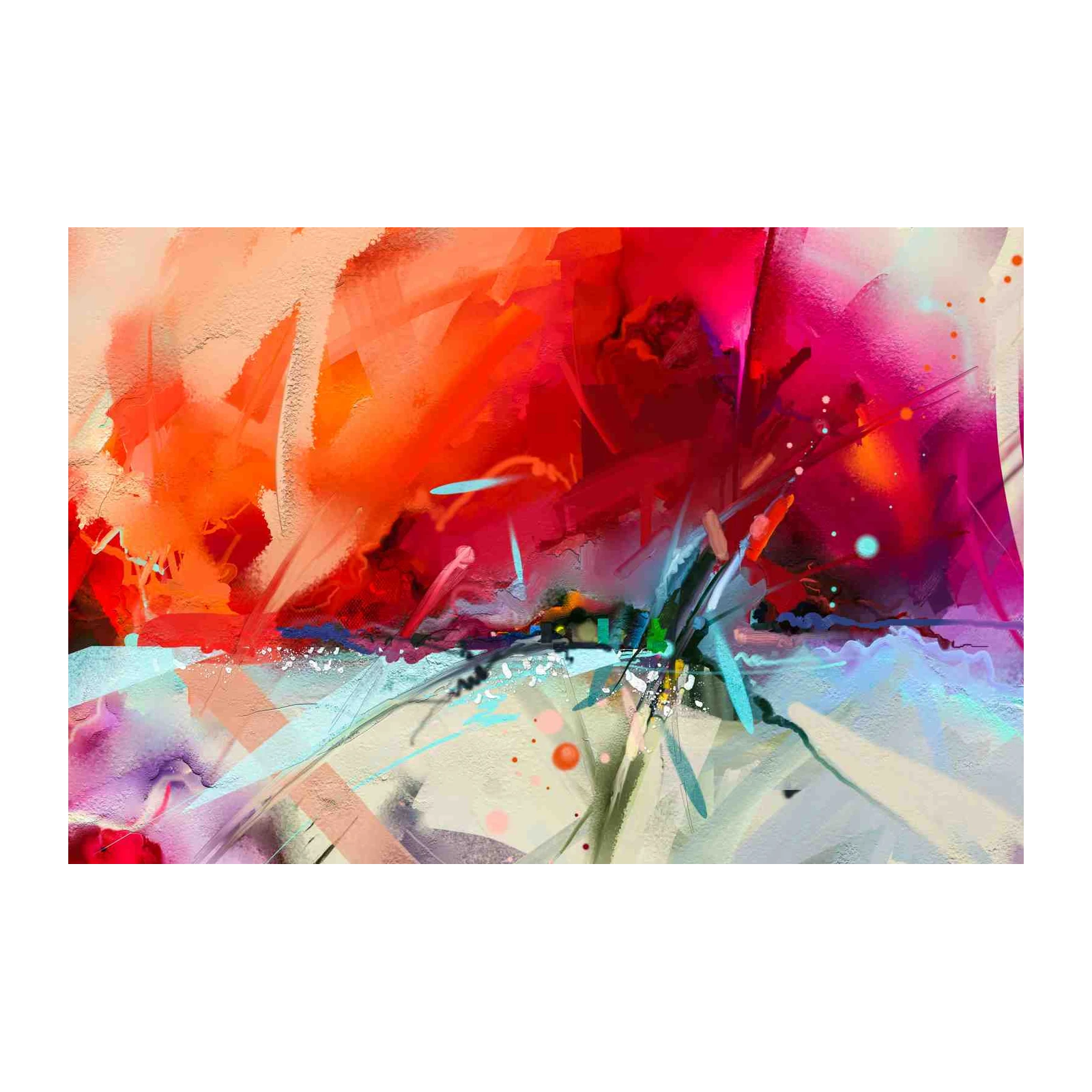 Vibrant Abstract Expressionism Wall Art