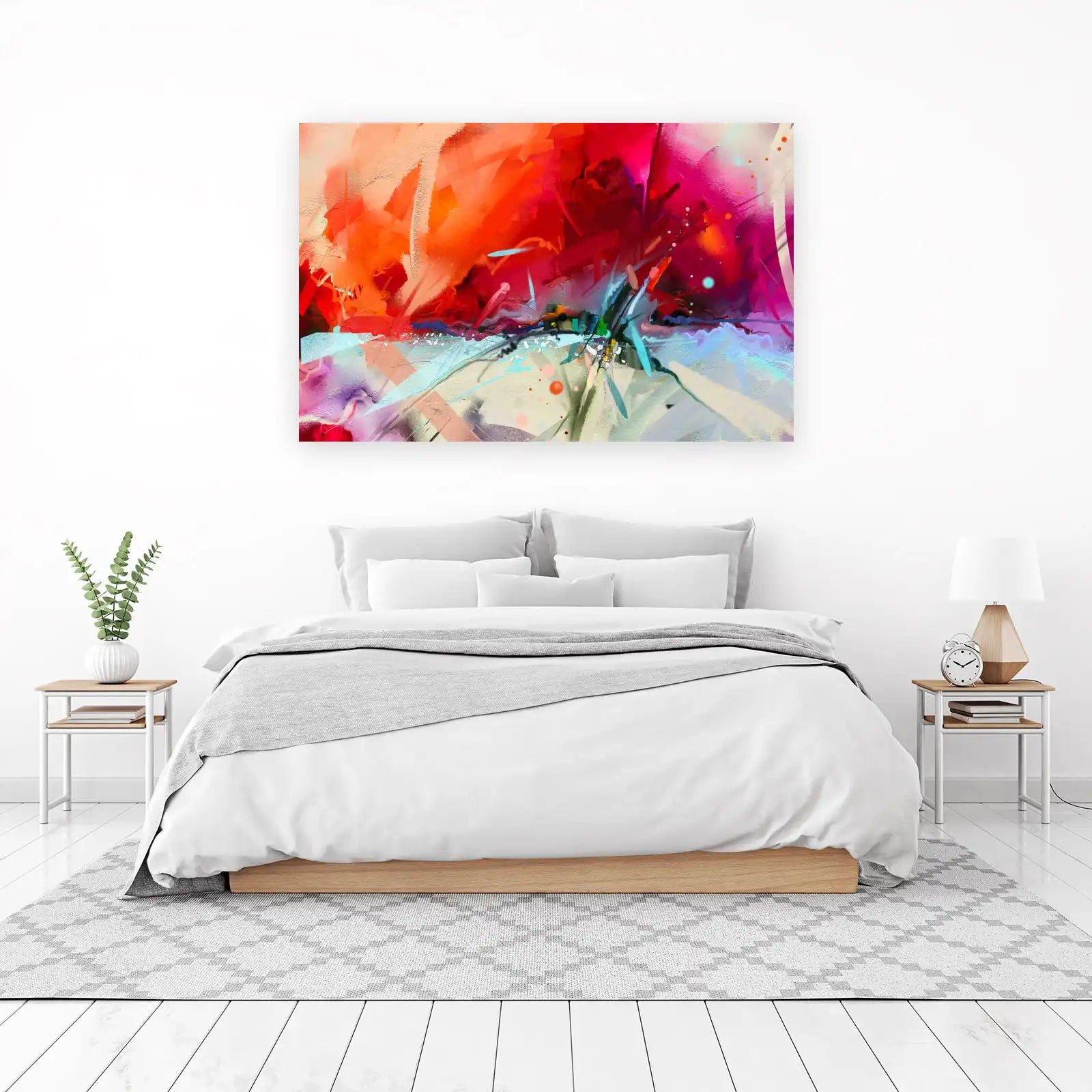 Vibrant Abstract Expressionism Wall Art